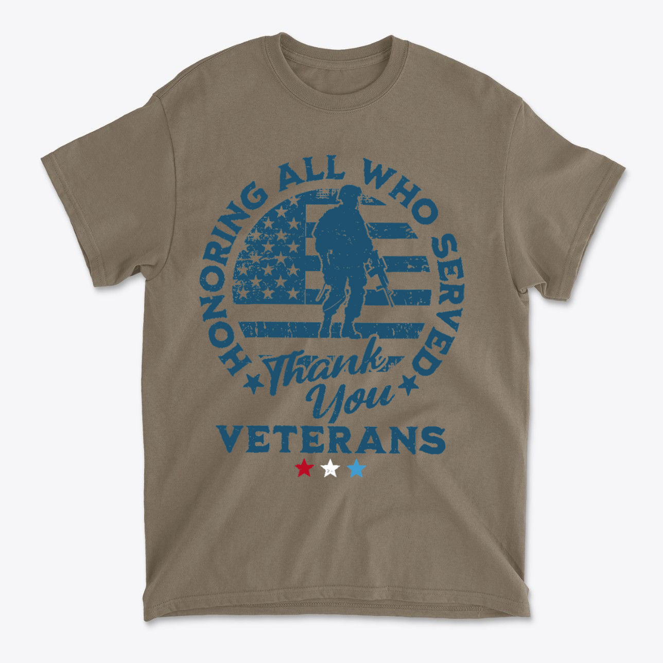 Honoring All Who Served Thank You Veterans Tee