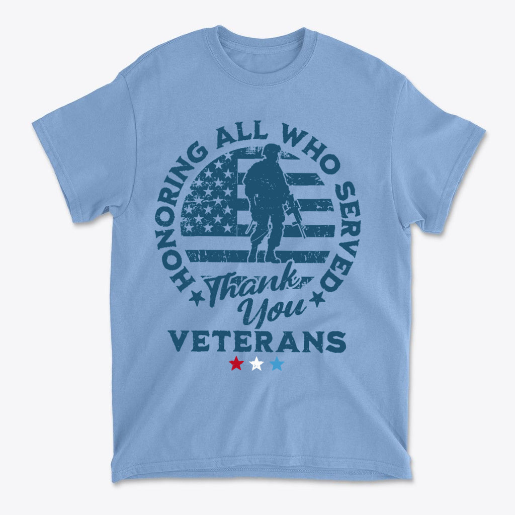 Honoring All Who Served Thank You Veterans Tee