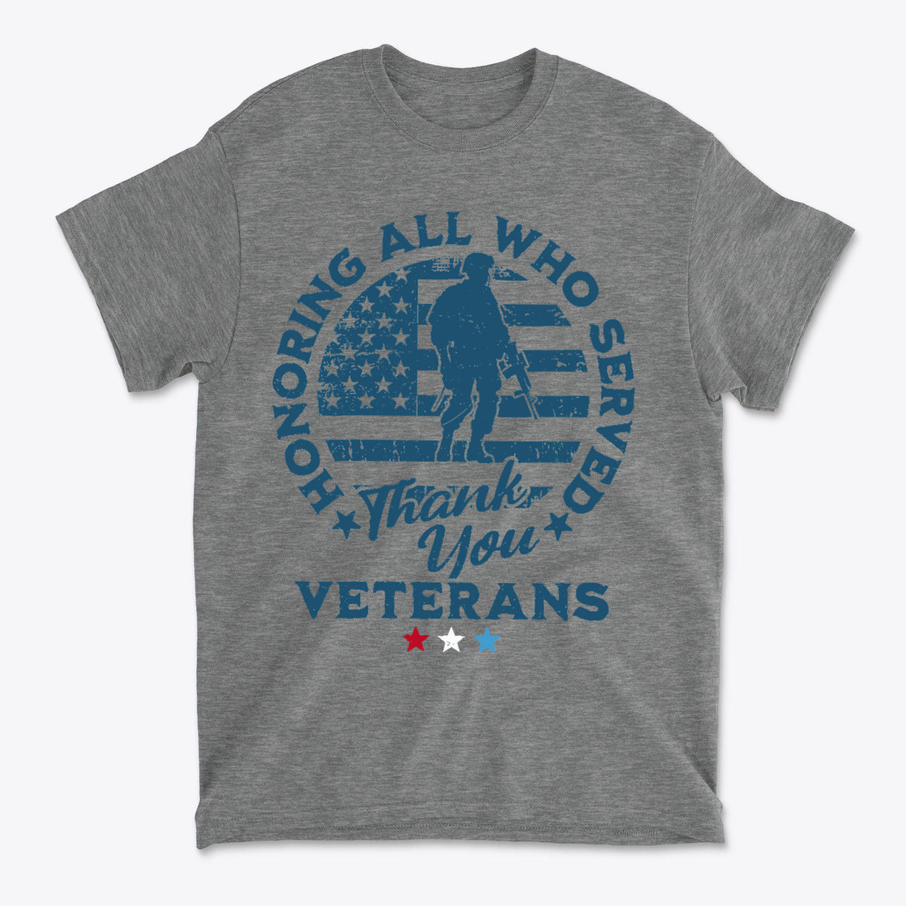 Honoring All Who Served Thank You Veterans Tee
