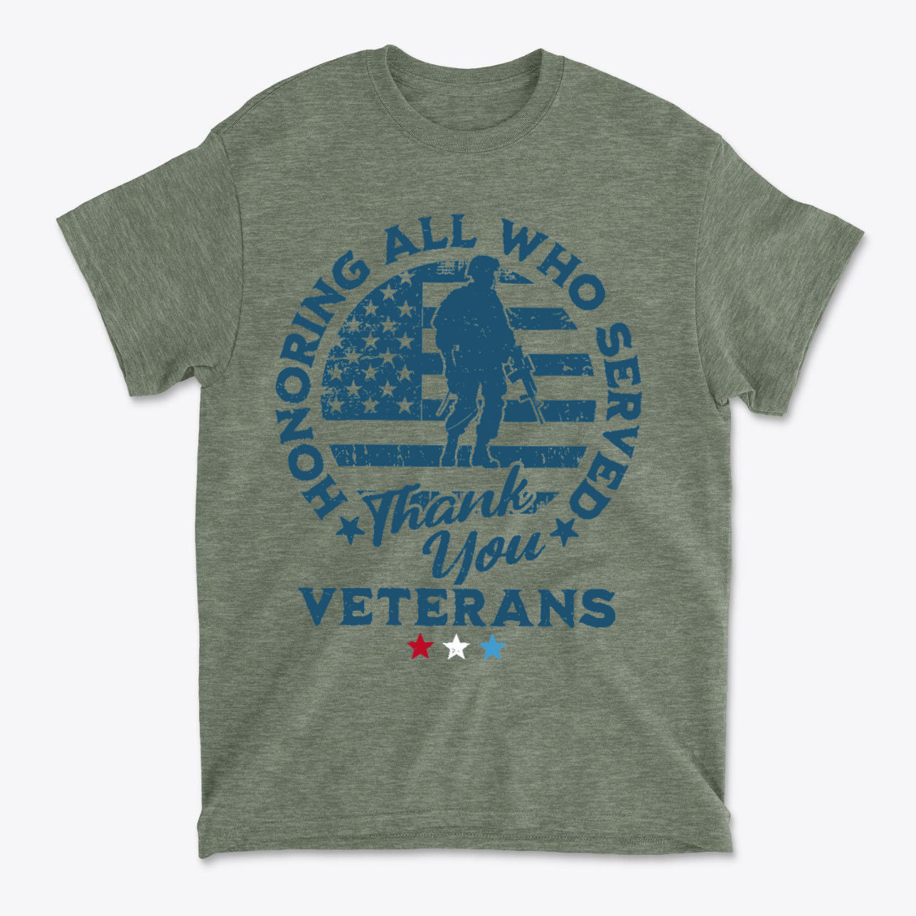 Honoring All Who Served Thank You Veterans Tee