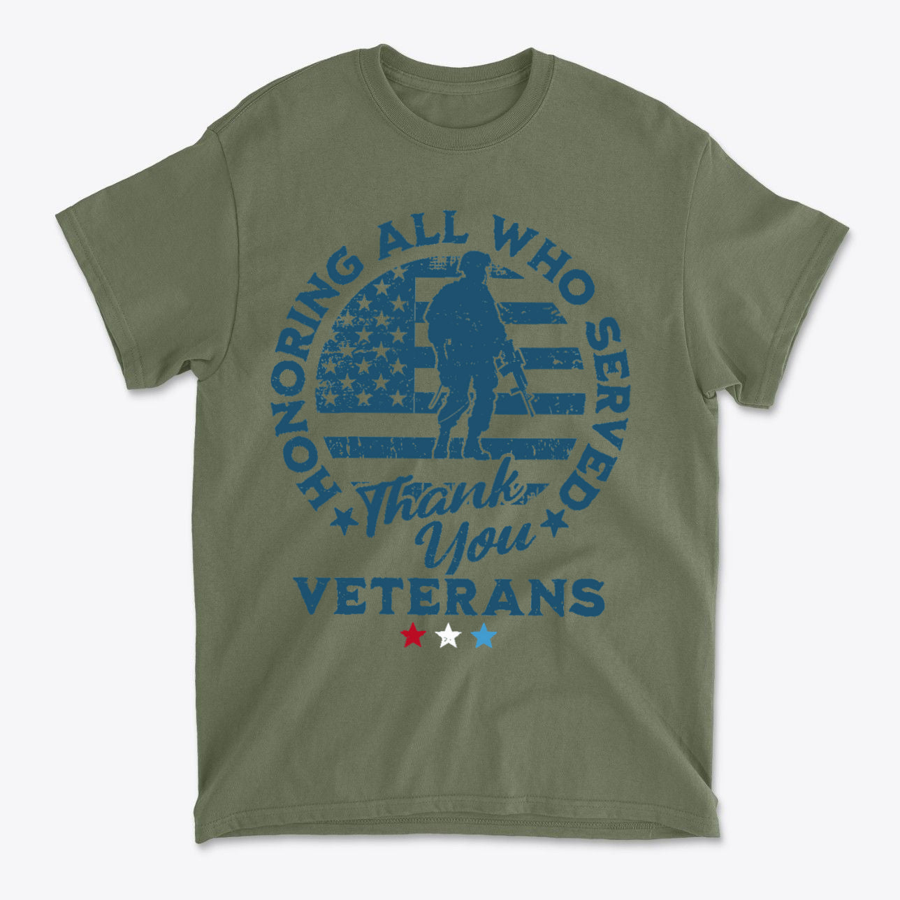 Honoring All Who Served Thank You Veterans Tee