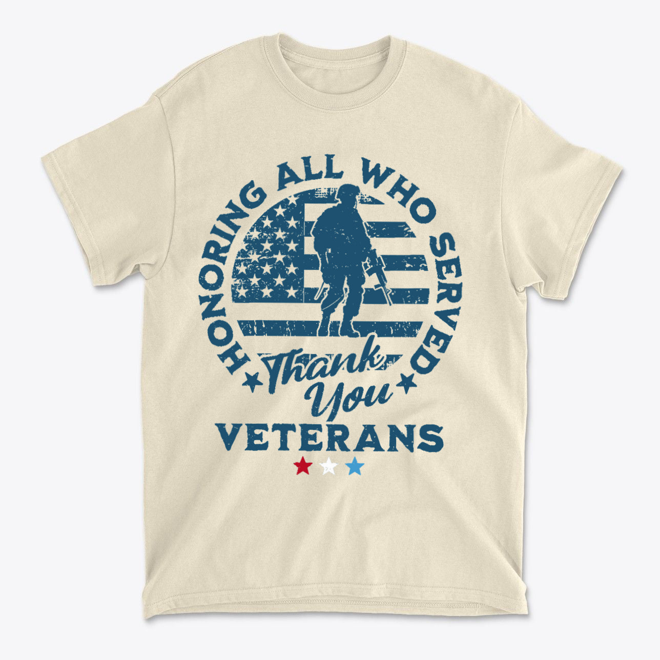 Honoring All Who Served Thank You Veterans Tee