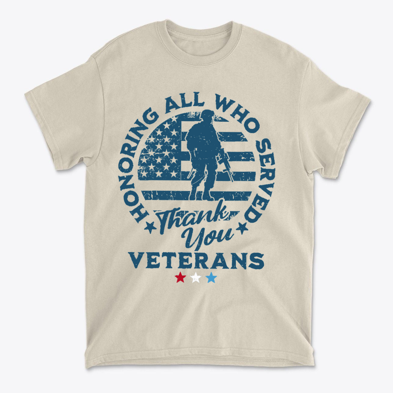 Honoring All Who Served Thank You Veterans Tee