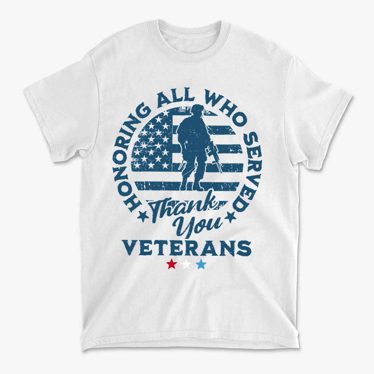 Honoring All Who Served Thank You Veterans Tee