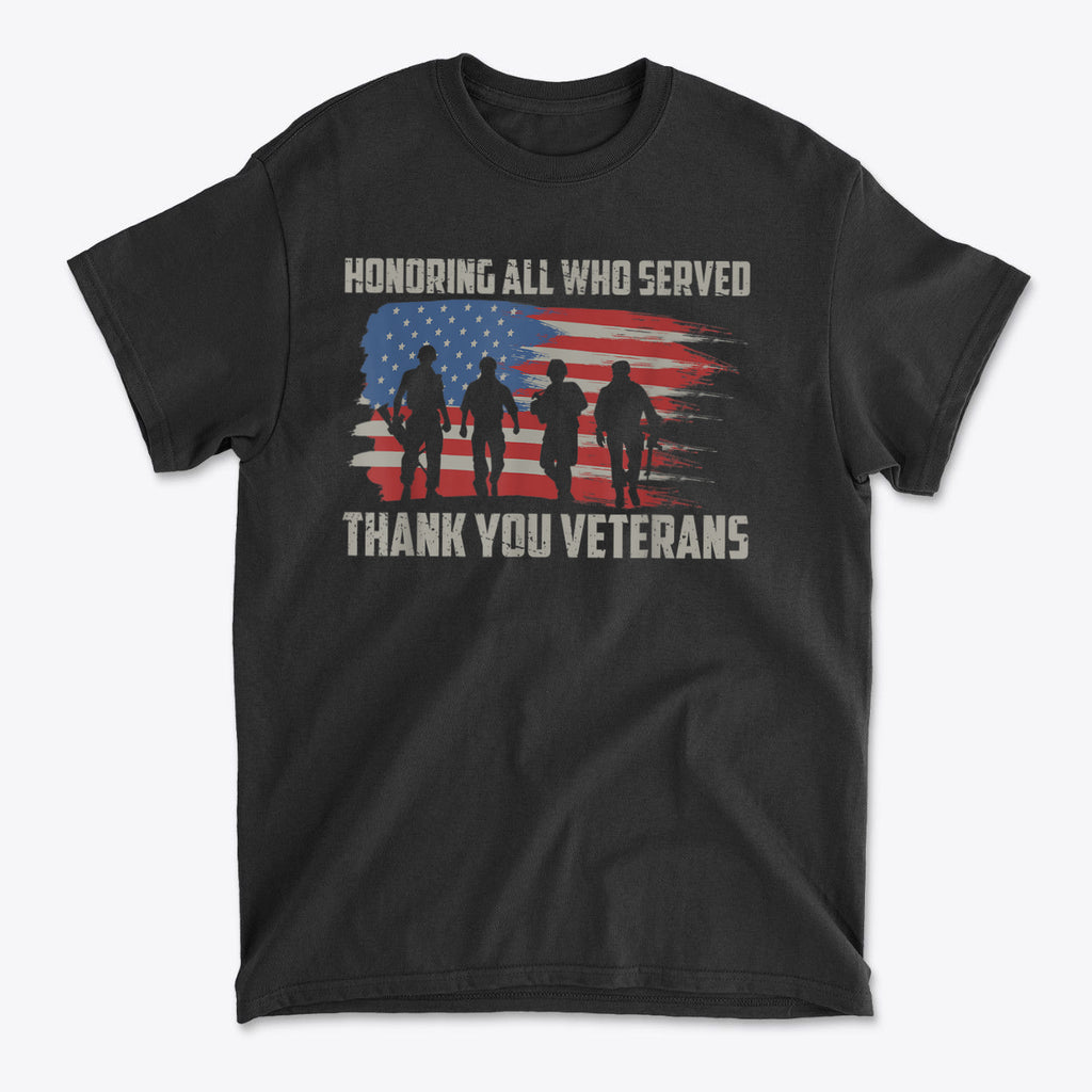 Honoring All Who Served Thank You Veterans