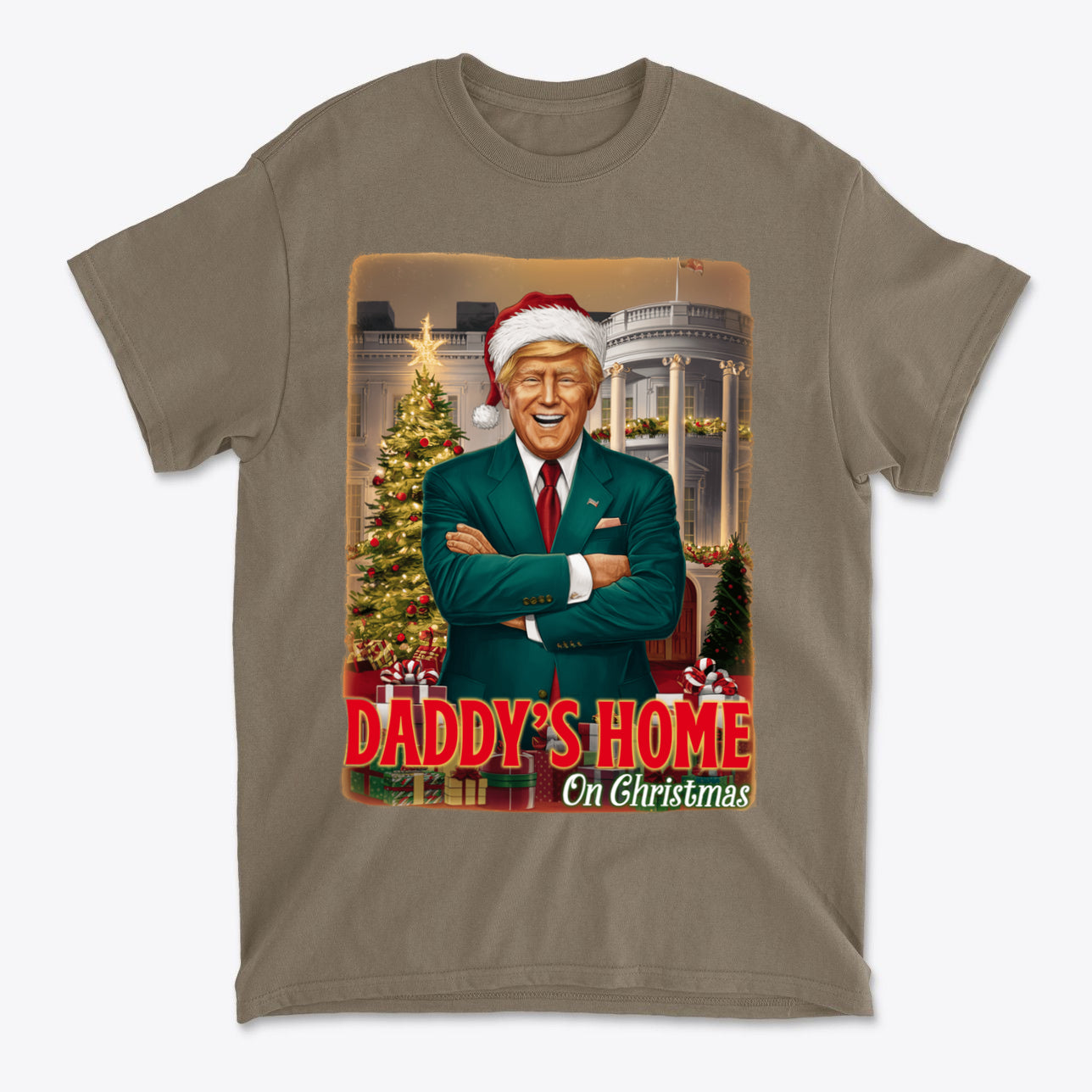 Daddys Home On Christmas Festive Family Shirt