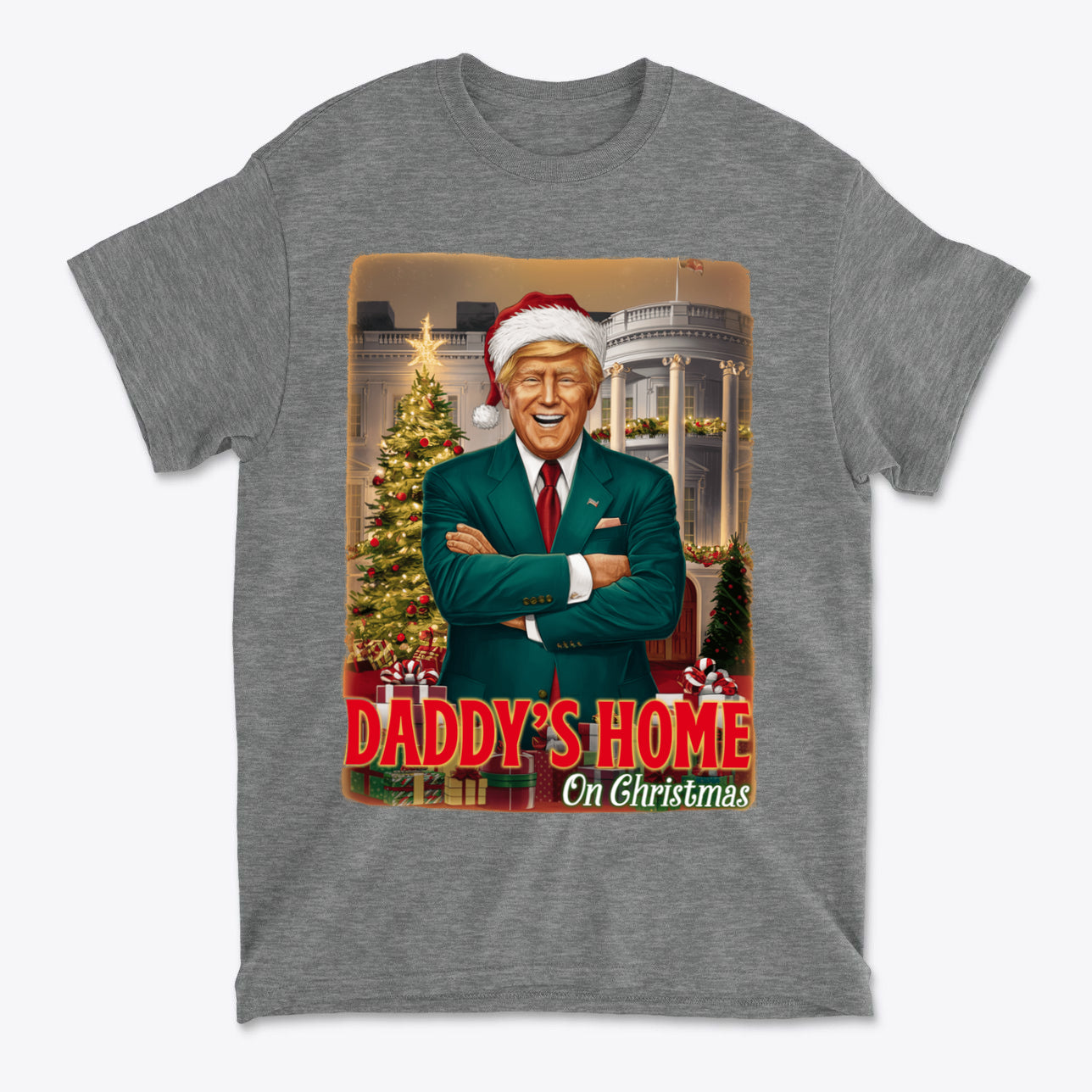 Daddys Home On Christmas Festive Family Shirt