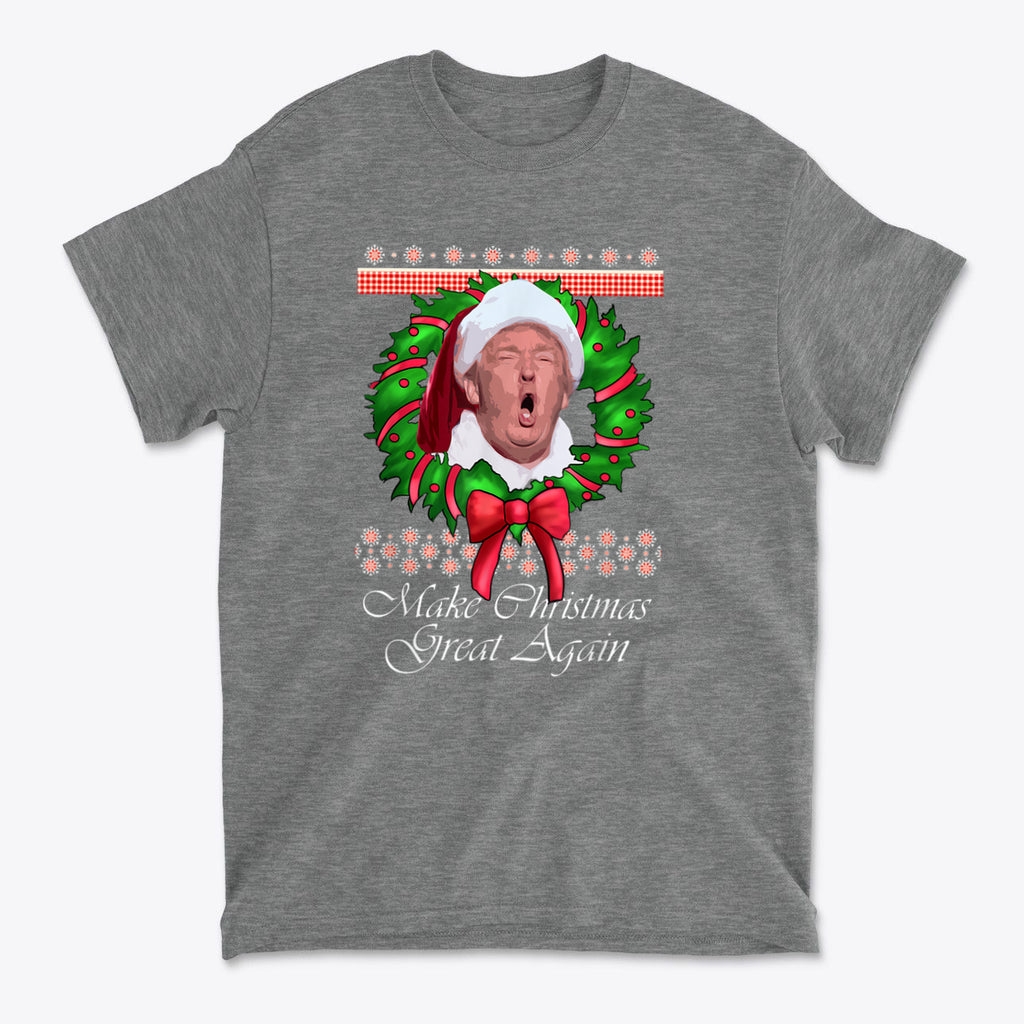 Make Christmas Great Again Trump With Wreath