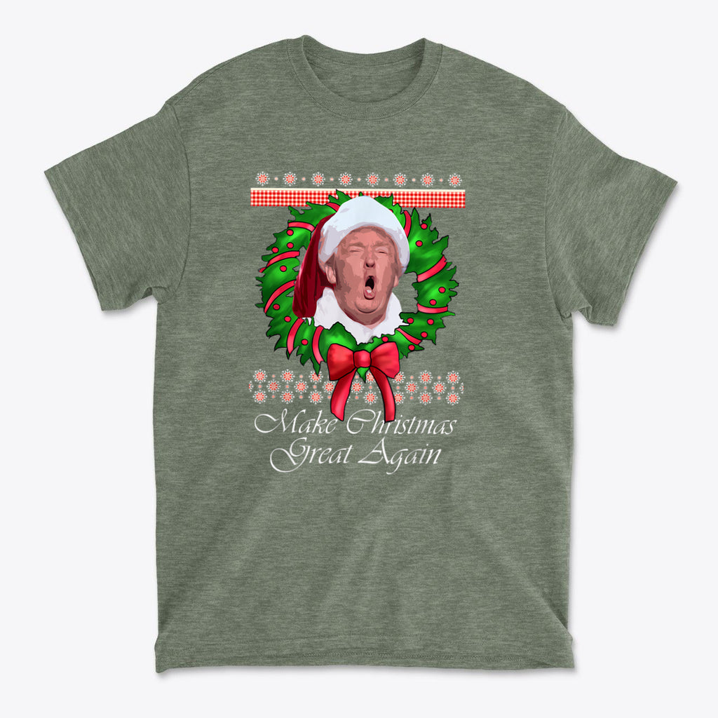 Make Christmas Great Again Trump With Wreath