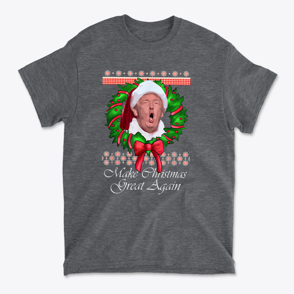 Make Christmas Great Again Trump With Wreath