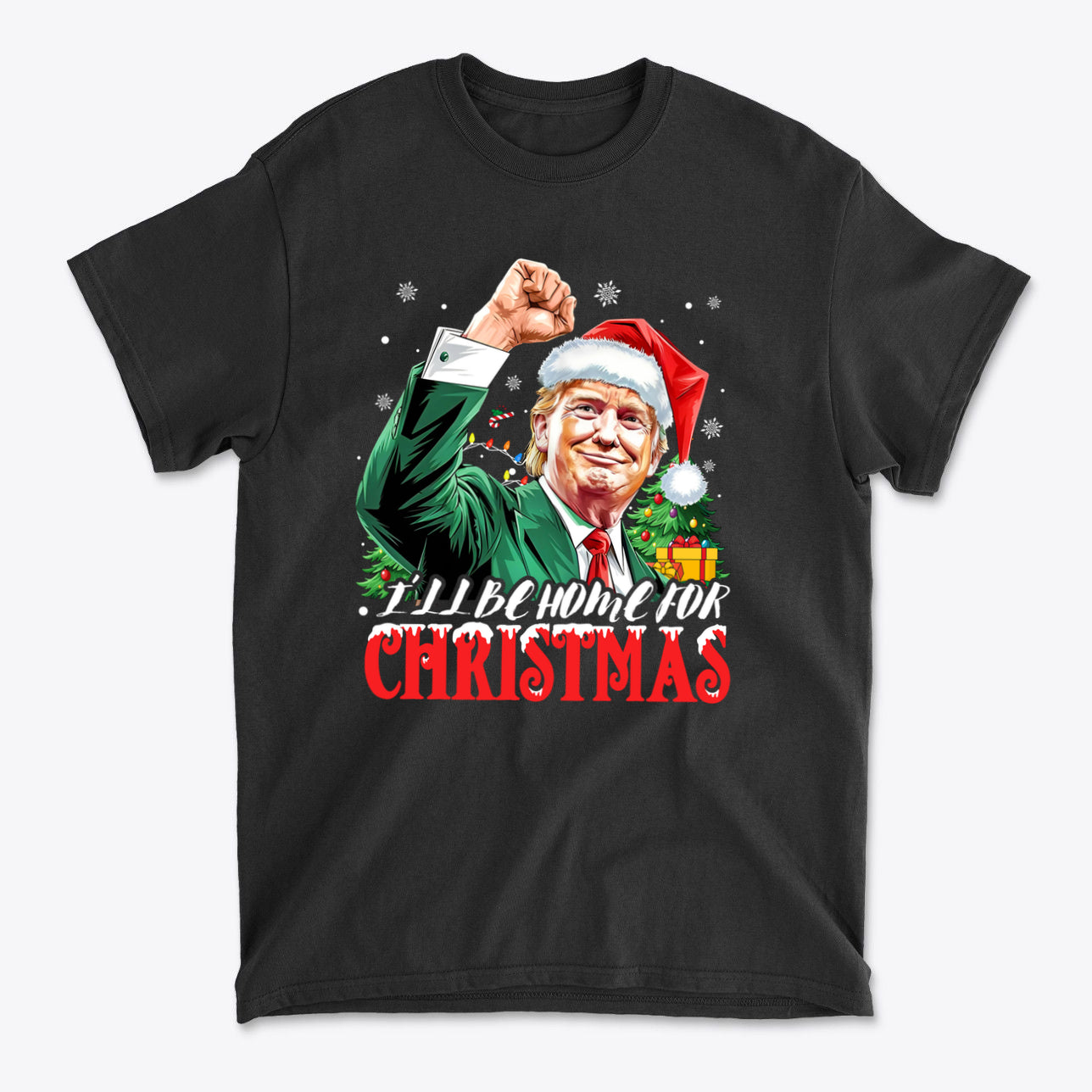 I'll Be Home For Christmas Trump With Christmas Tree