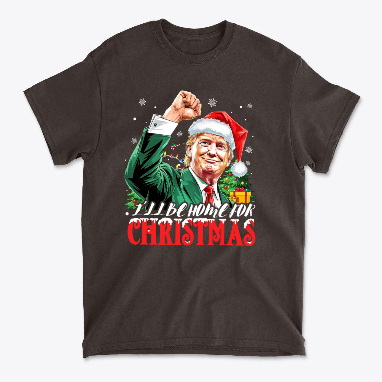 I'll Be Home For Christmas Trump With Christmas Tree