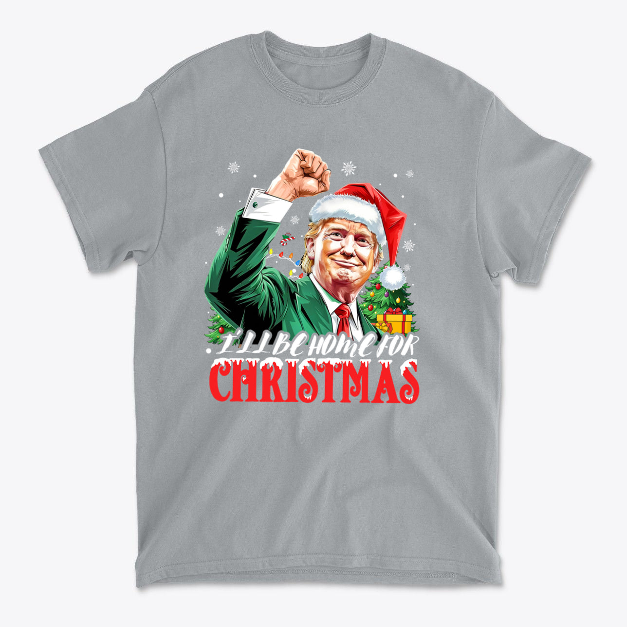 I'll Be Home For Christmas Trump With Christmas Tree