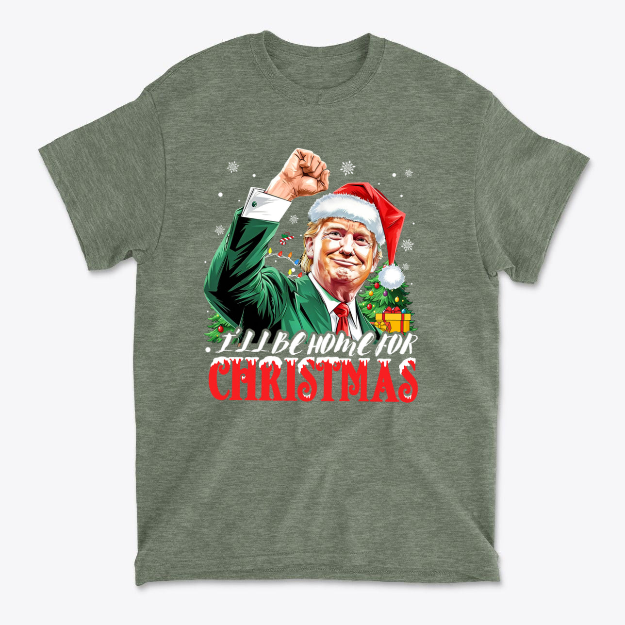 I'll Be Home For Christmas Trump With Christmas Tree