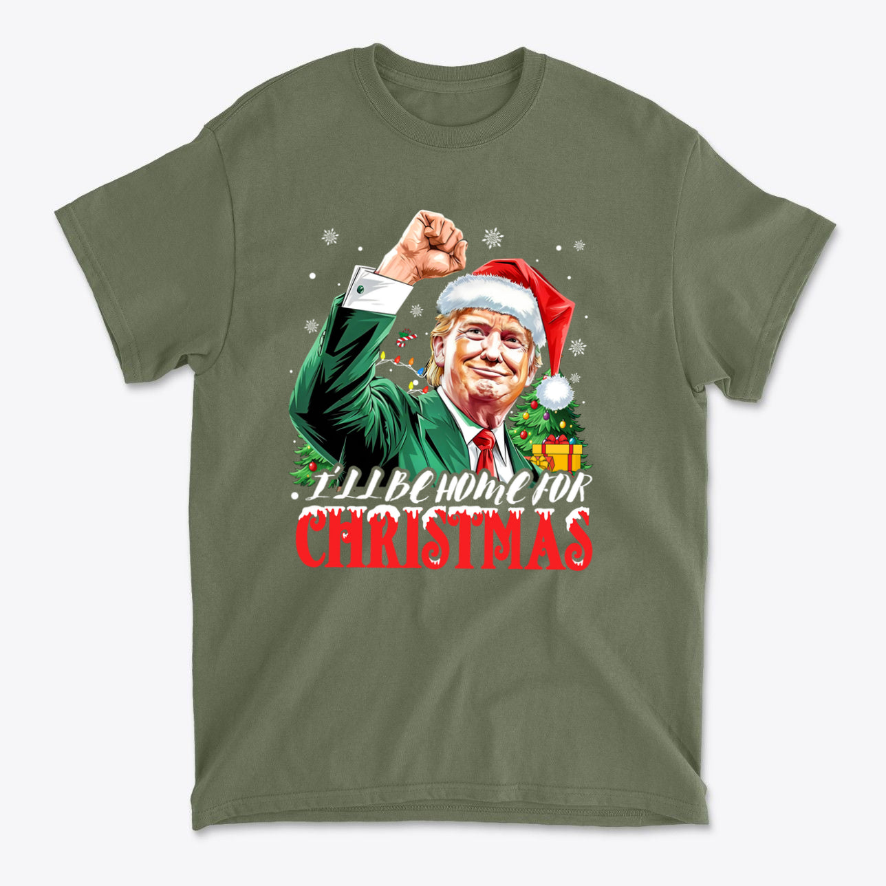 I'll Be Home For Christmas Trump With Christmas Tree