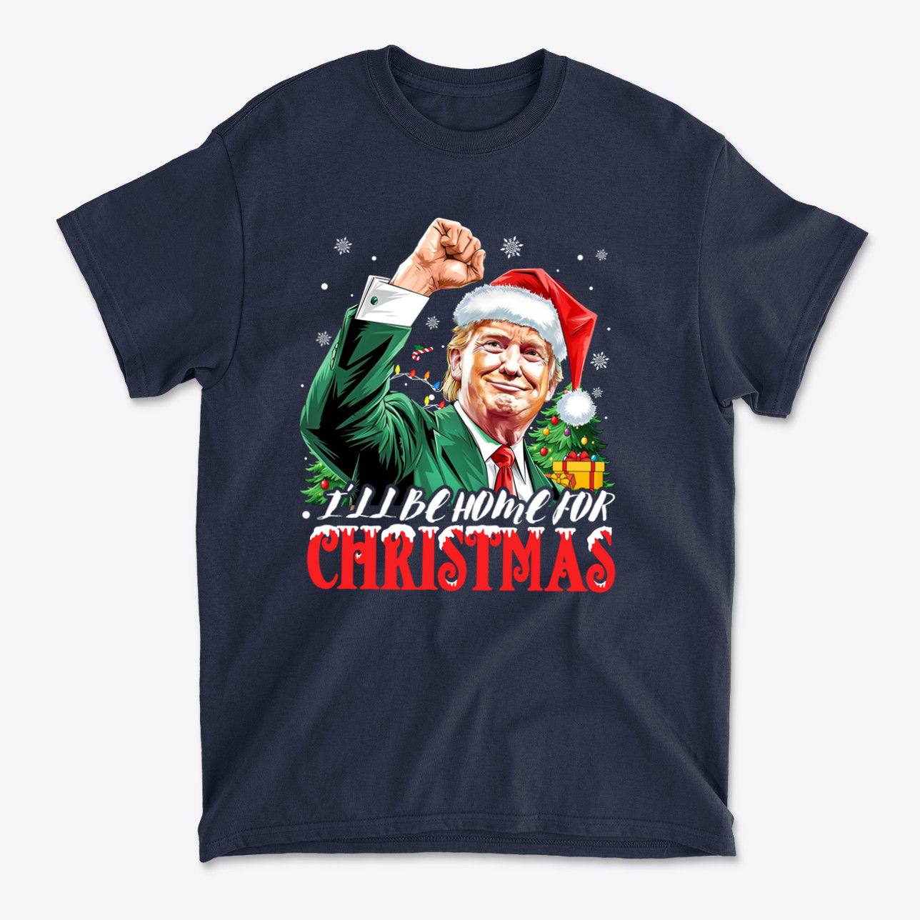 I'll Be Home For Christmas Trump With Christmas Tree