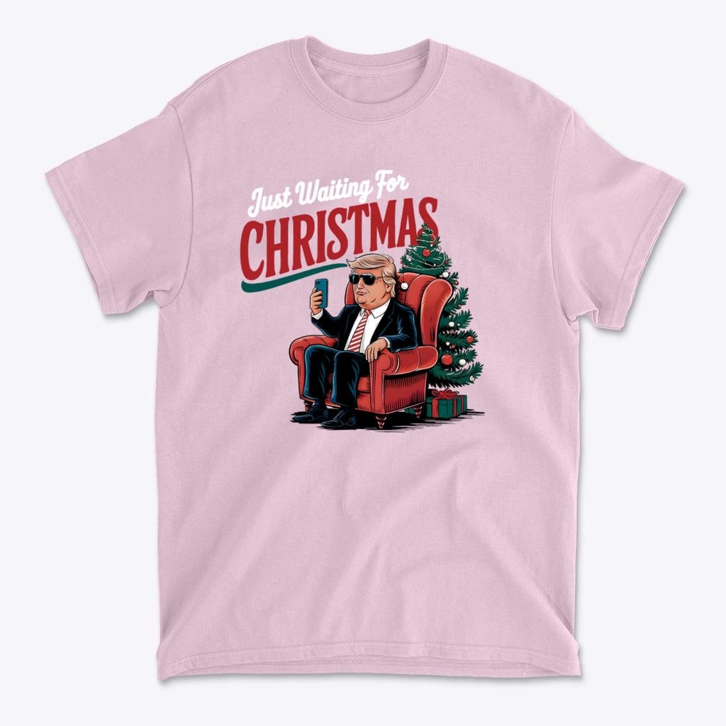 Just Waiting For Christmas Christmas Mood Tee Design