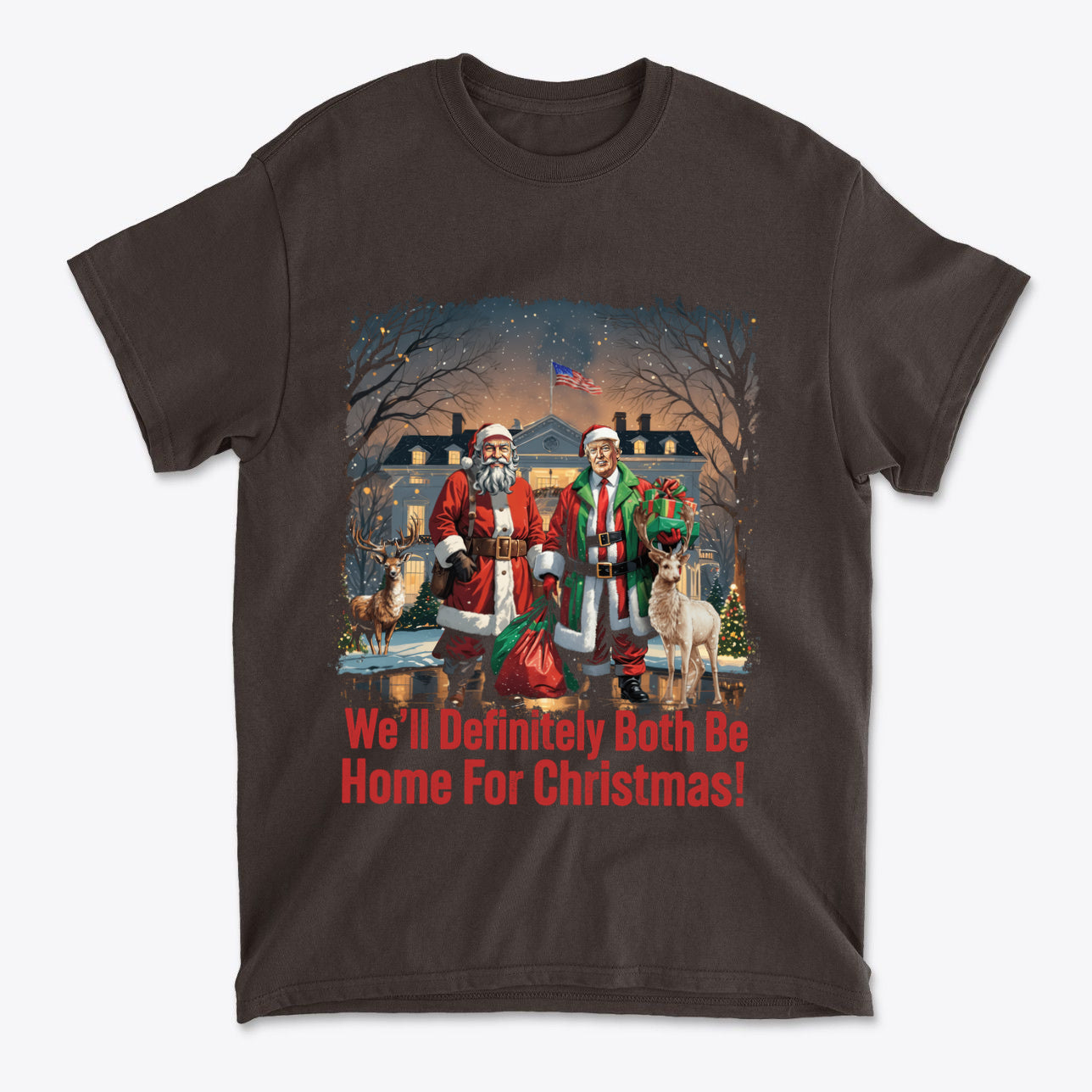 We'll Definitely Both Be Home For Christmas Trump And Santa