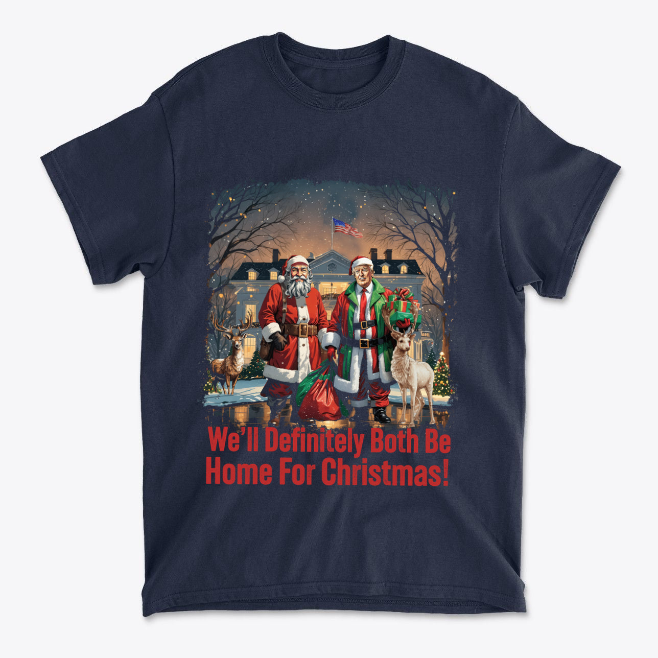 We'll Definitely Both Be Home For Christmas Trump And Santa
