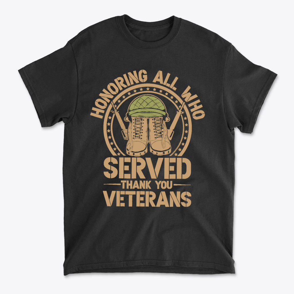 Honoring All Who Served Thank You Veterans Helmet And Boots
