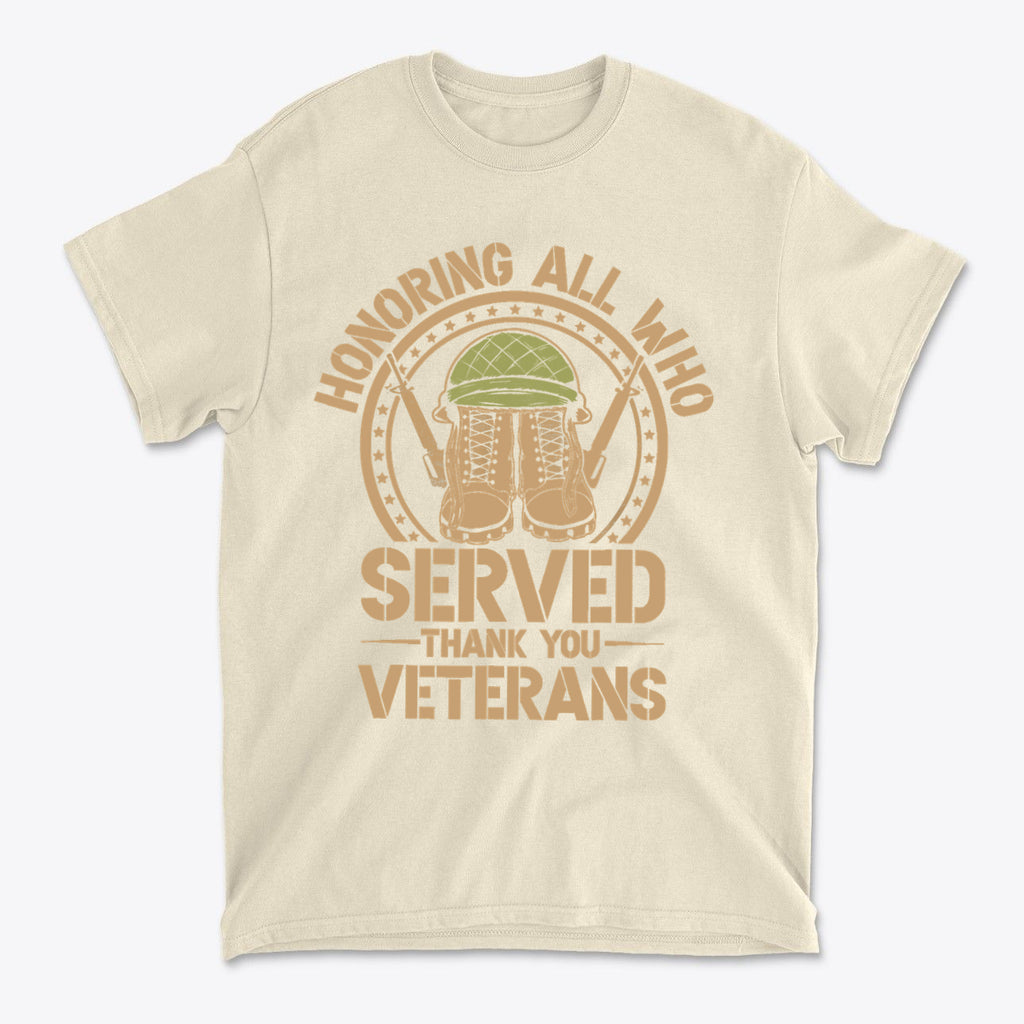 Honoring All Who Served Thank You Veterans Helmet And Boots