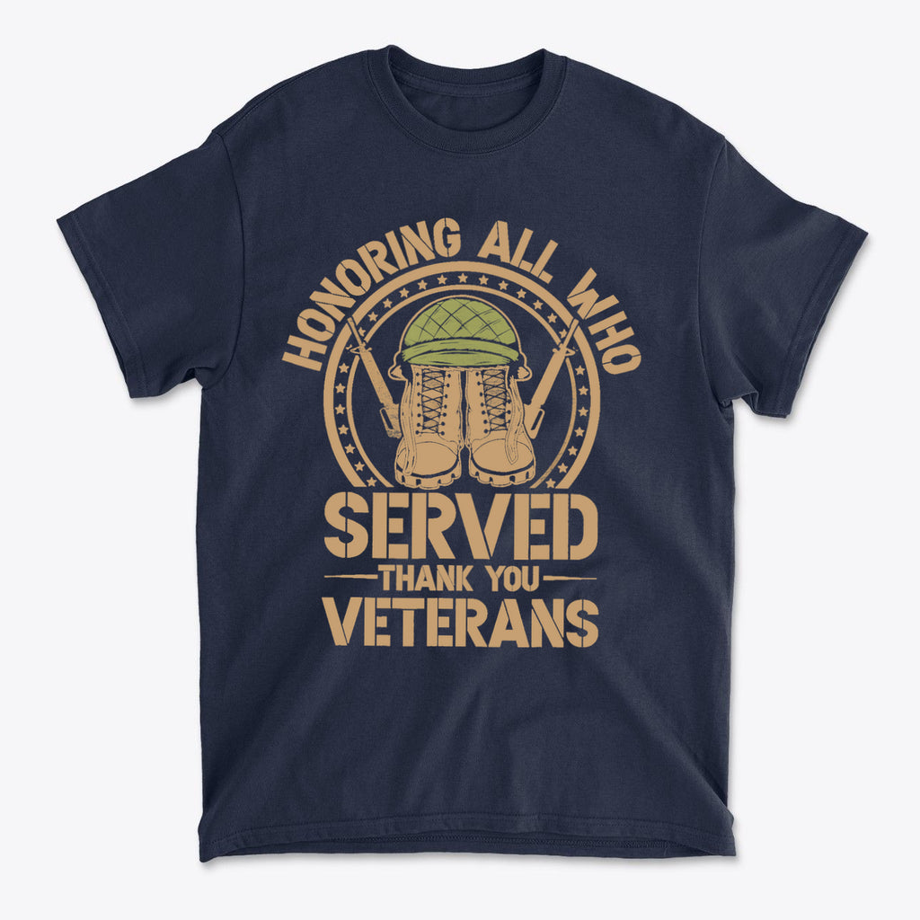 Honoring All Who Served Thank You Veterans Helmet And Boots
