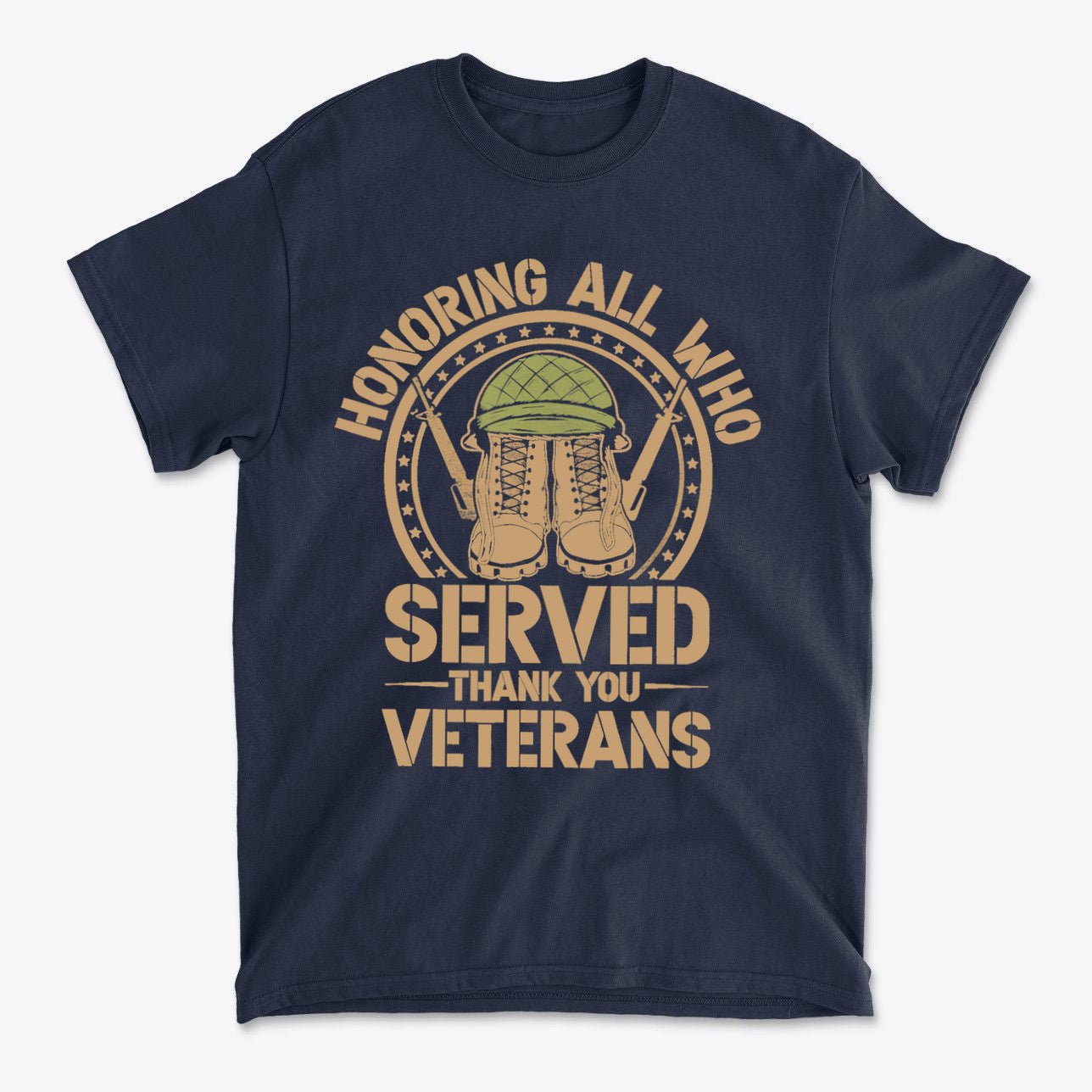 Honoring All Who Served Thank You Veterans Helmet And Boots