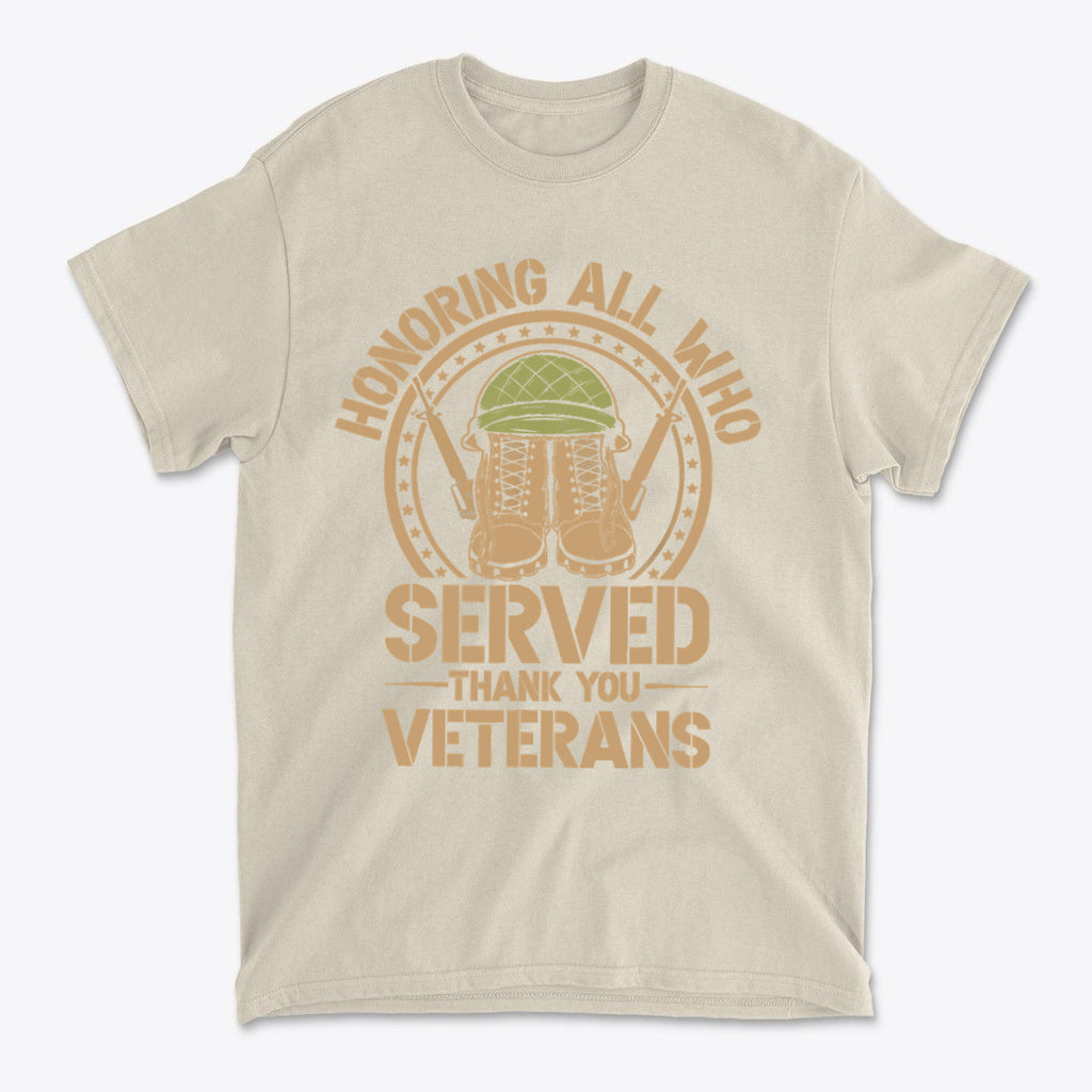 Honoring All Who Served Thank You Veterans Helmet And Boots