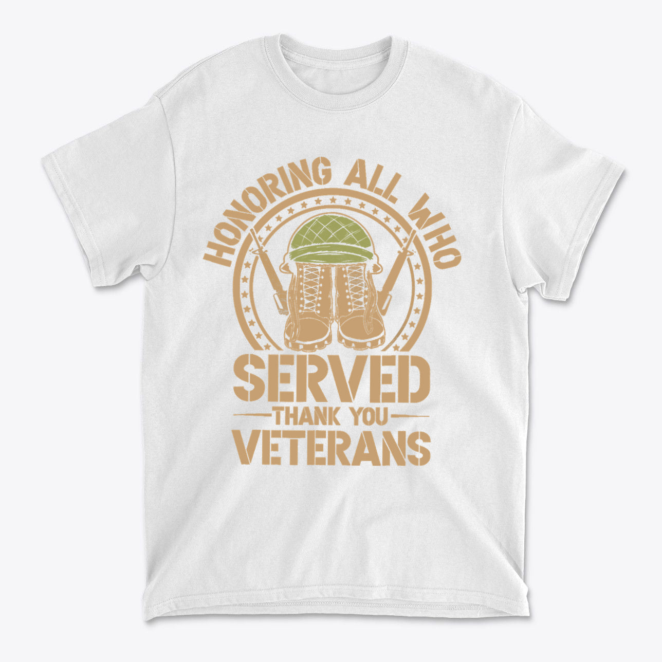 Honoring All Who Served Thank You Veterans Helmet And Boots