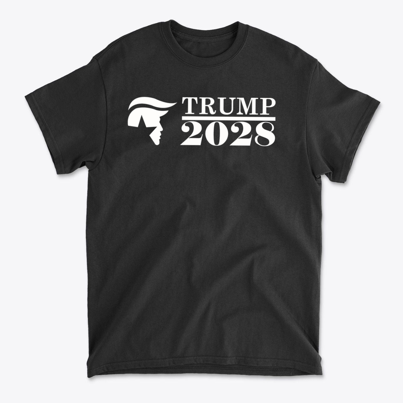Trump 2028 Star Silhouette Political Shirt Design