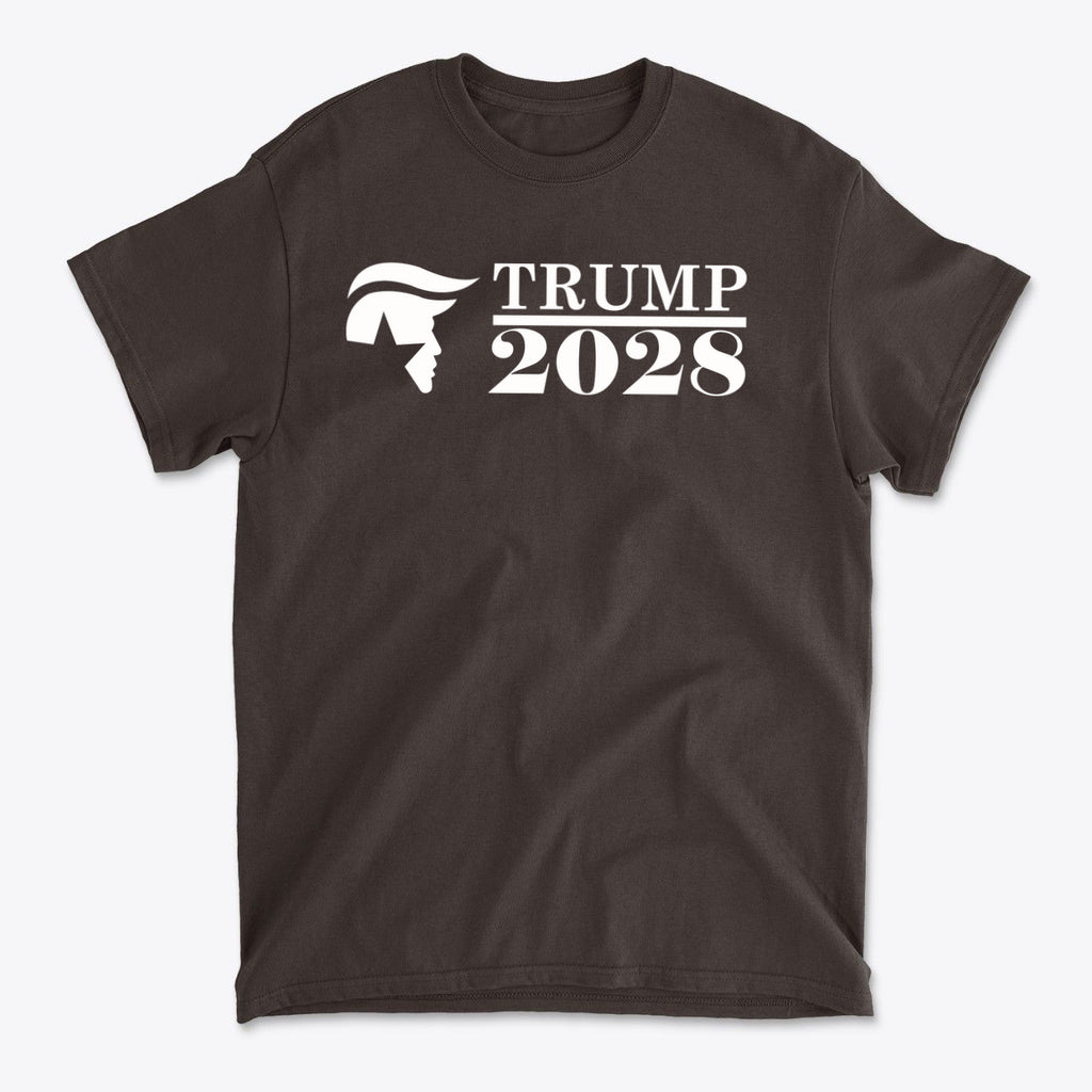 Trump 2028 Star Silhouette Political Shirt Design