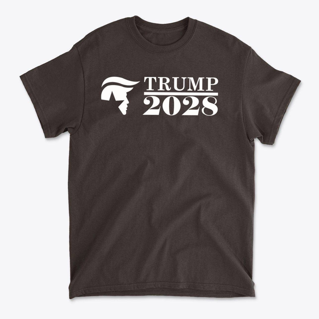 Trump 2028 Star Silhouette Political Shirt Design