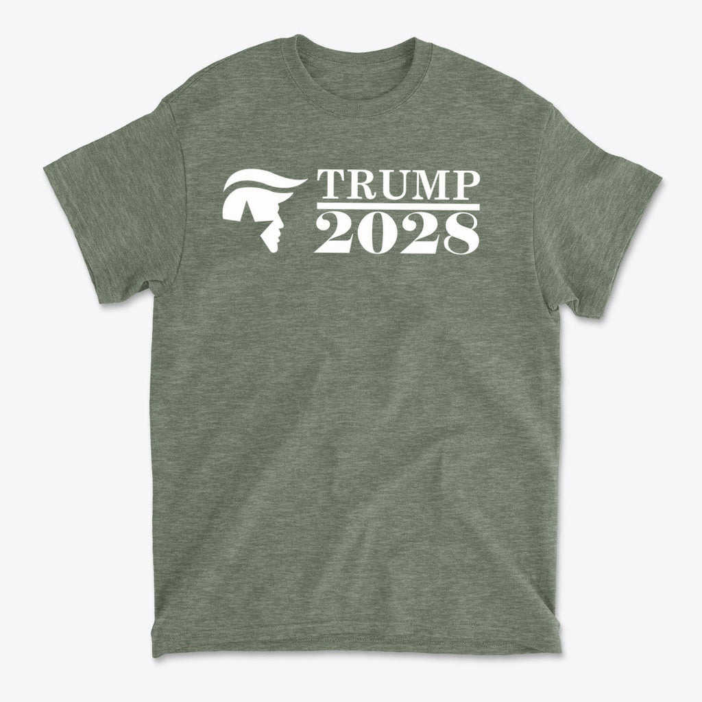 Trump 2028 Star Silhouette Political Shirt Design