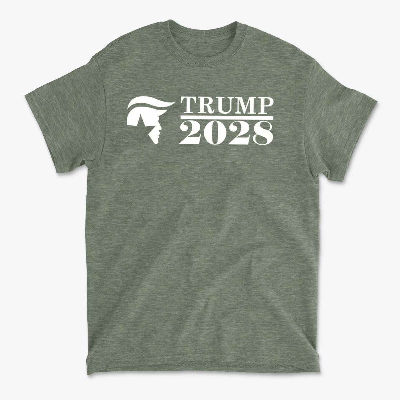 Trump 2028 Star Silhouette Political Shirt Design