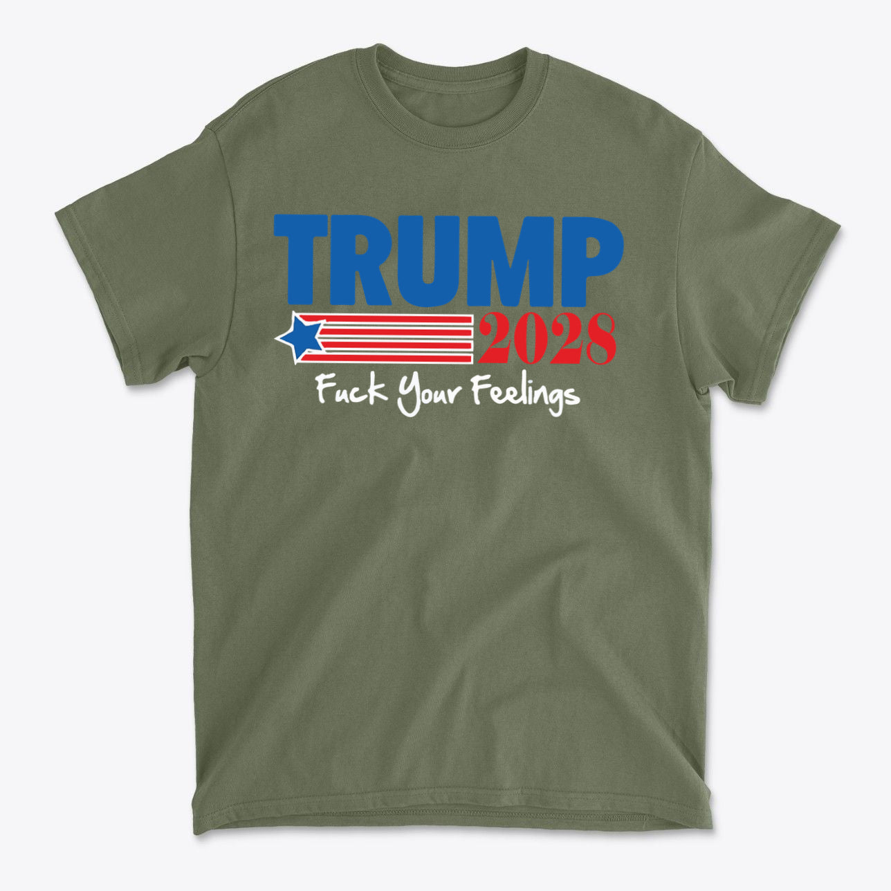 Trump 2028 America First Bold Graphic T Shirt
