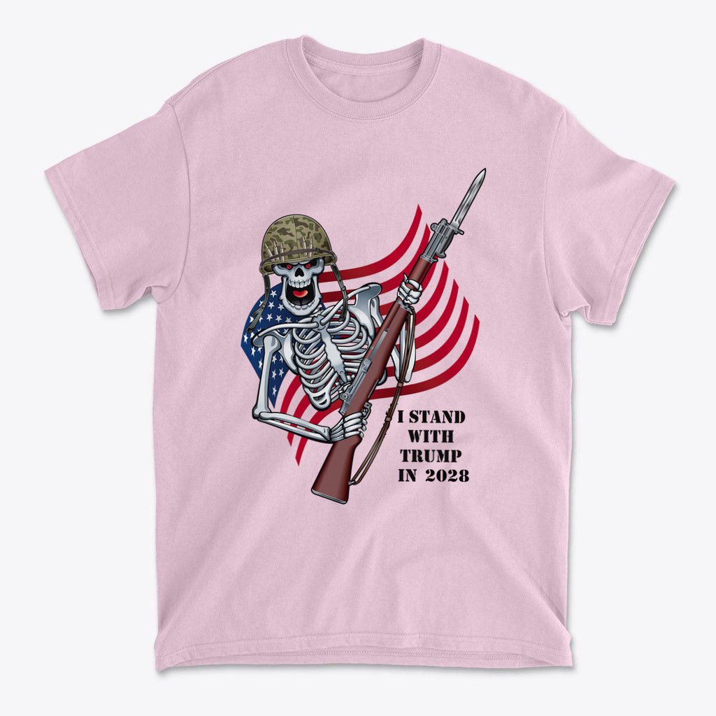 I Stand With Trump In 2028 Skeleton With Rifle
