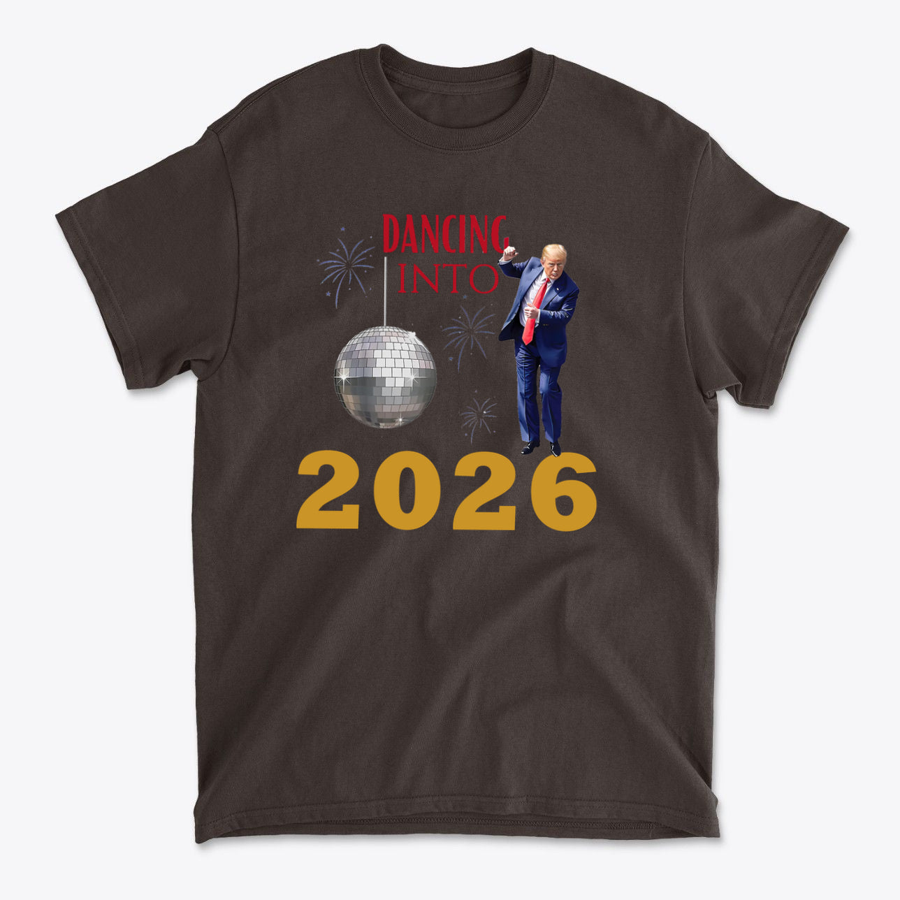 Dancing Into 2026 New Year Celebration Graphic Tee