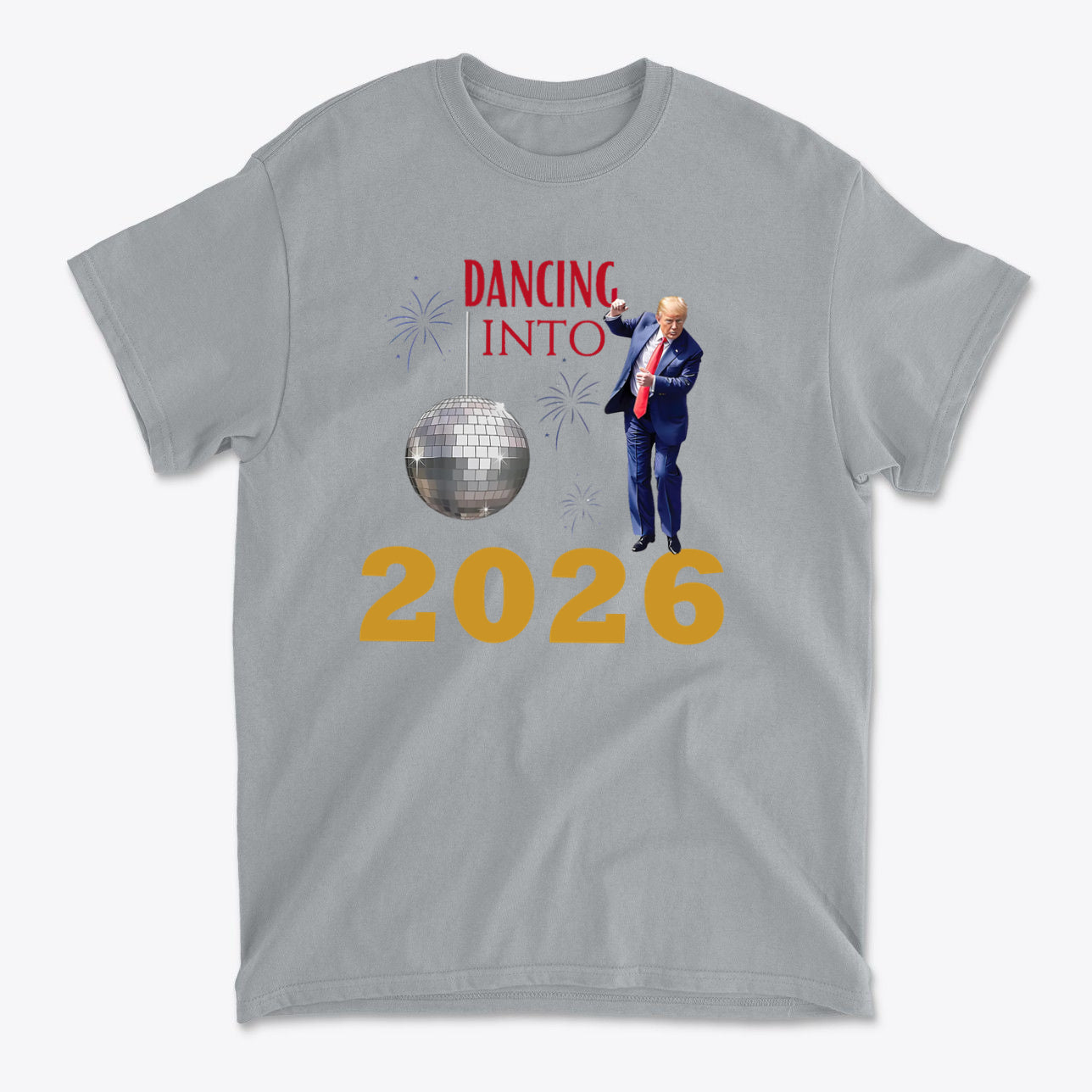 Dancing Into 2026 New Year Celebration Graphic Tee
