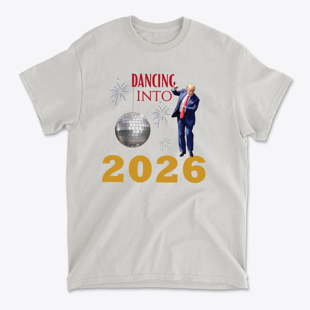 Dancing Into 2026 New Year Celebration Graphic Tee
