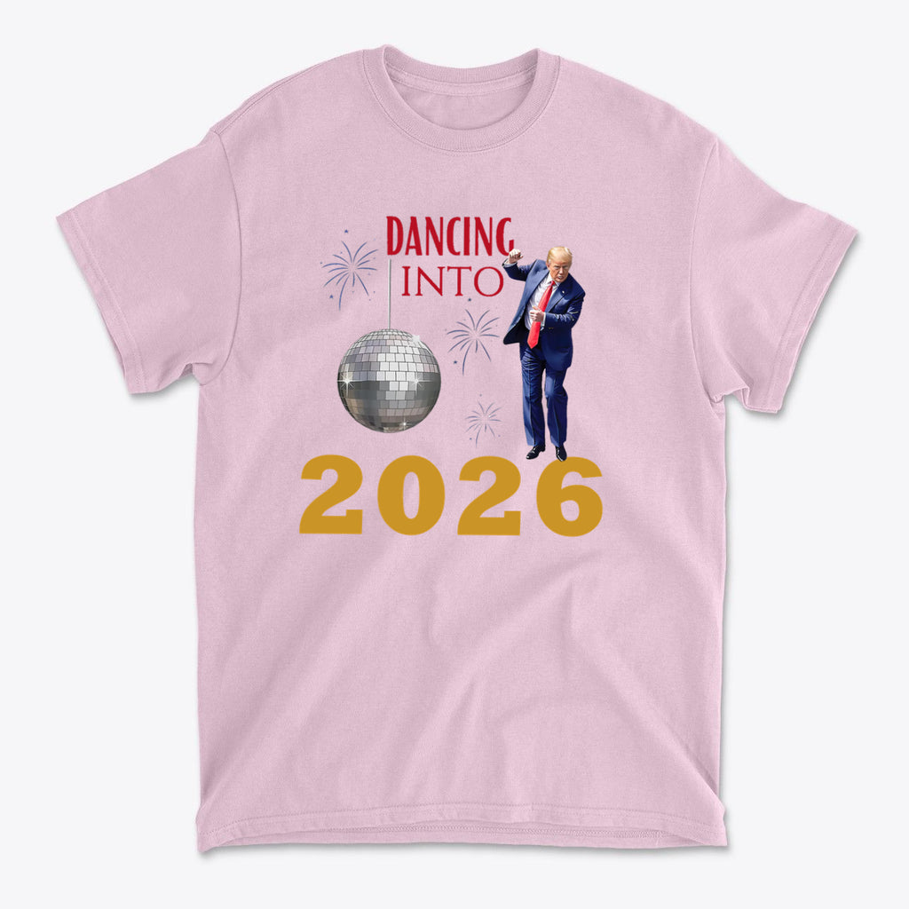 Dancing Into 2026 New Year Celebration Graphic Tee