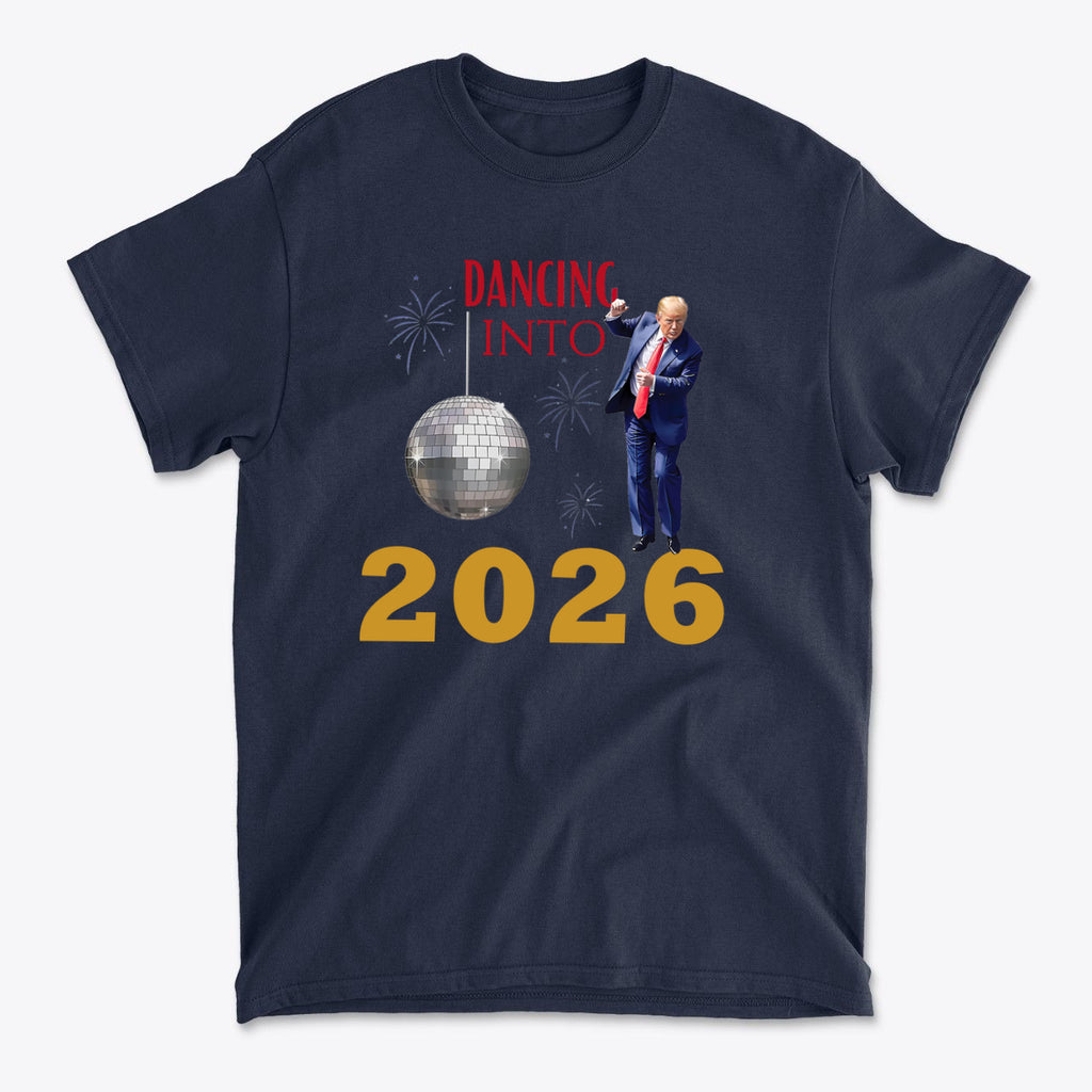 Dancing Into 2026 New Year Celebration Graphic Tee