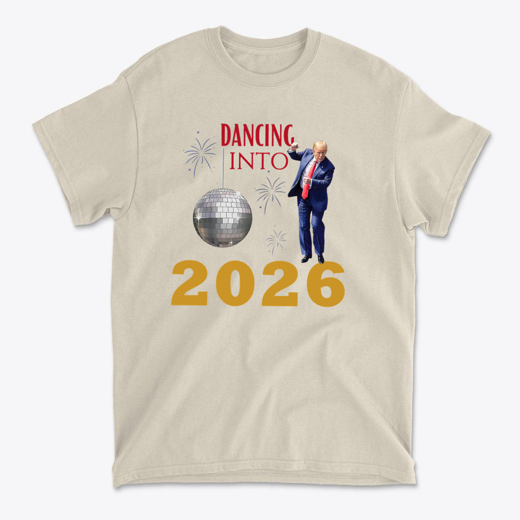 Dancing Into 2026 New Year Celebration Graphic Tee