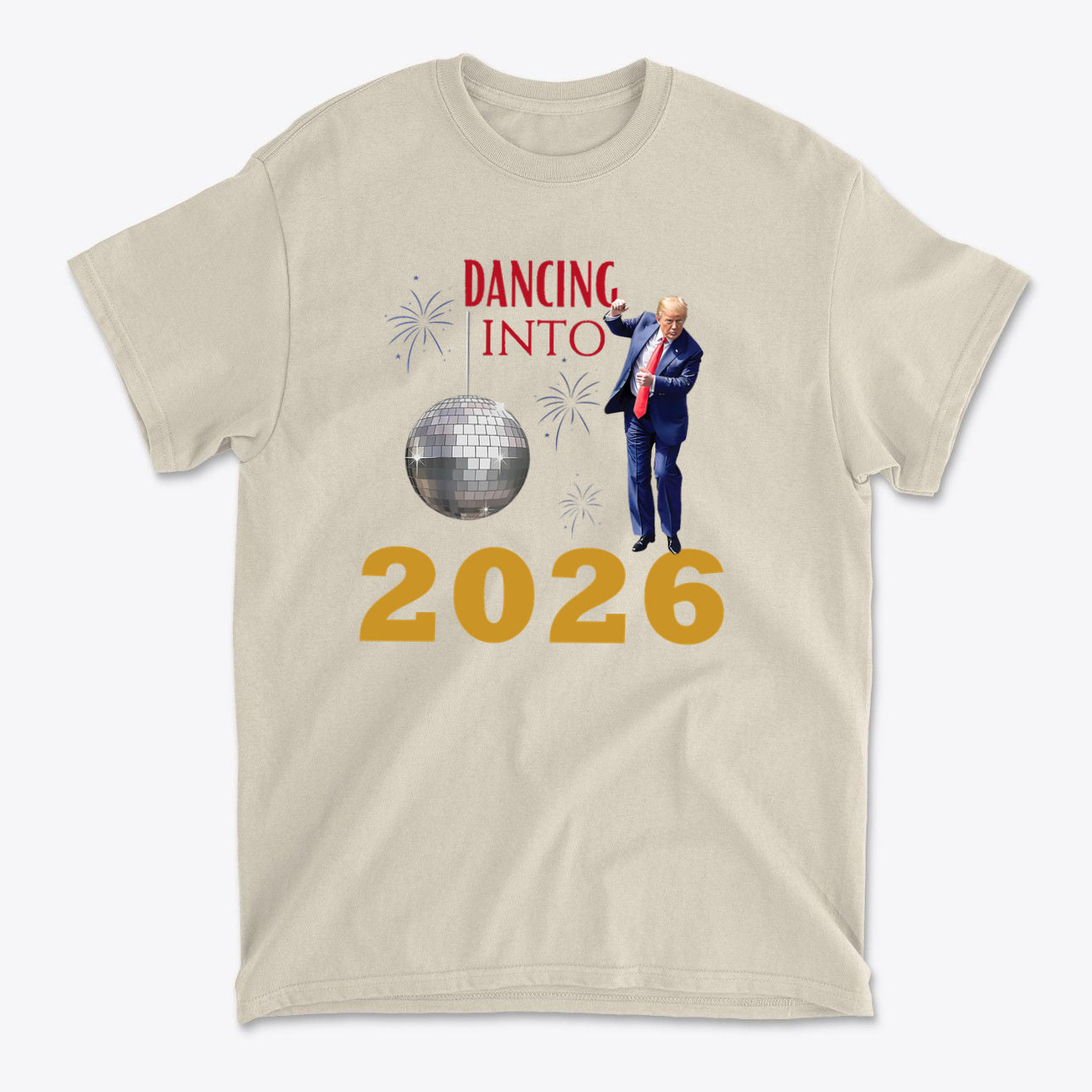 Dancing Into 2026 New Year Celebration Graphic Tee