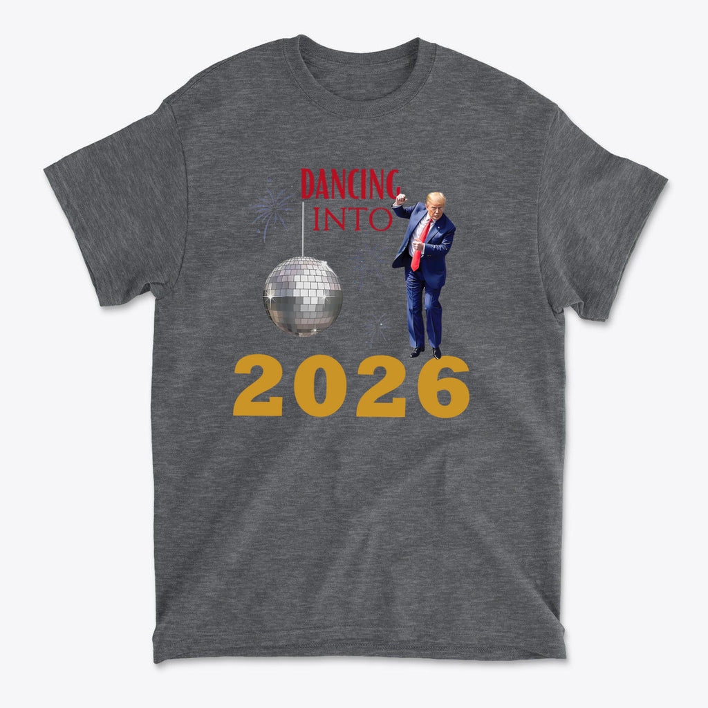 Dancing Into 2026 New Year Celebration Graphic Tee
