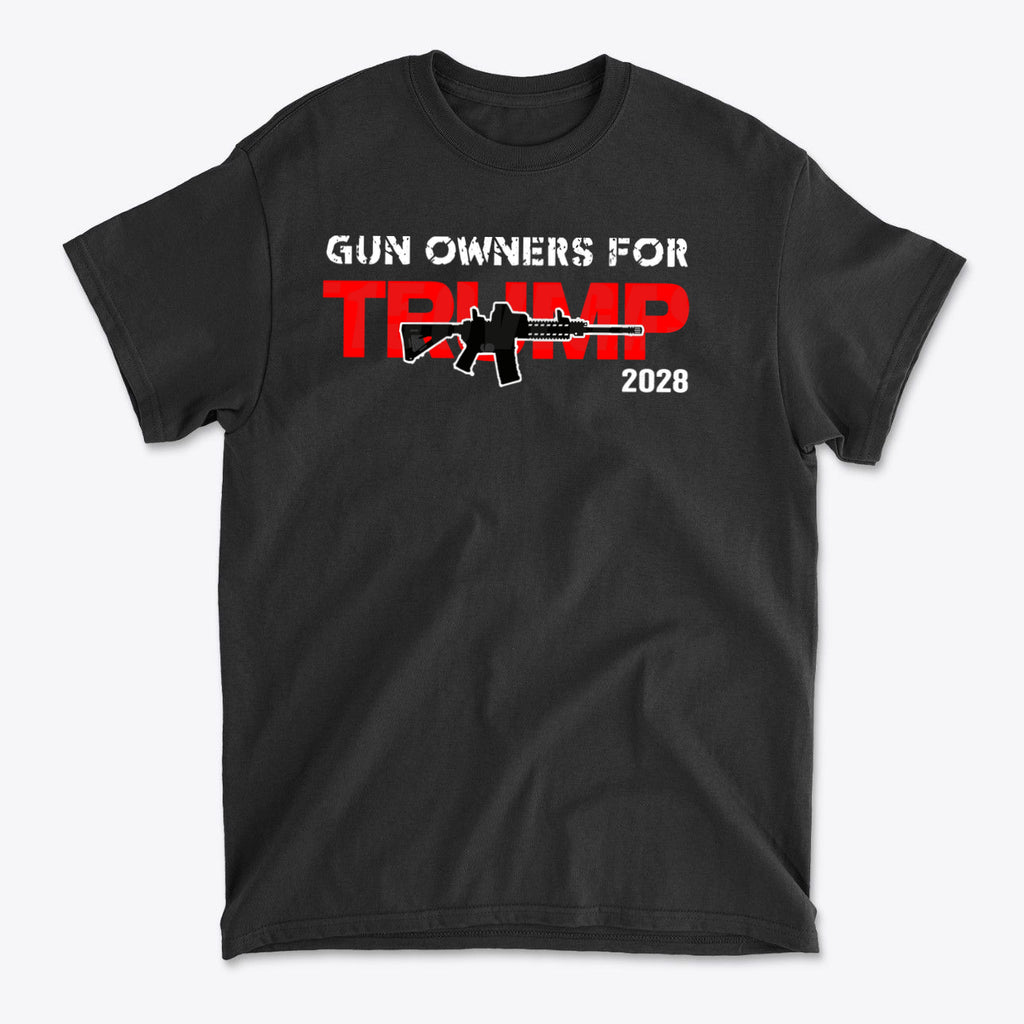 Gun Owners For Trump 2028 Supporter Statement Shirt