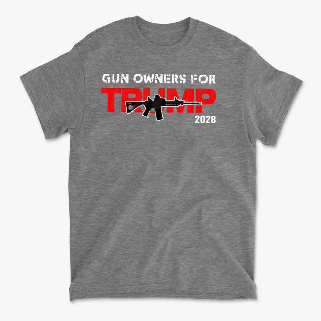 Gun Owners For Trump 2028 Supporter Statement Shirt