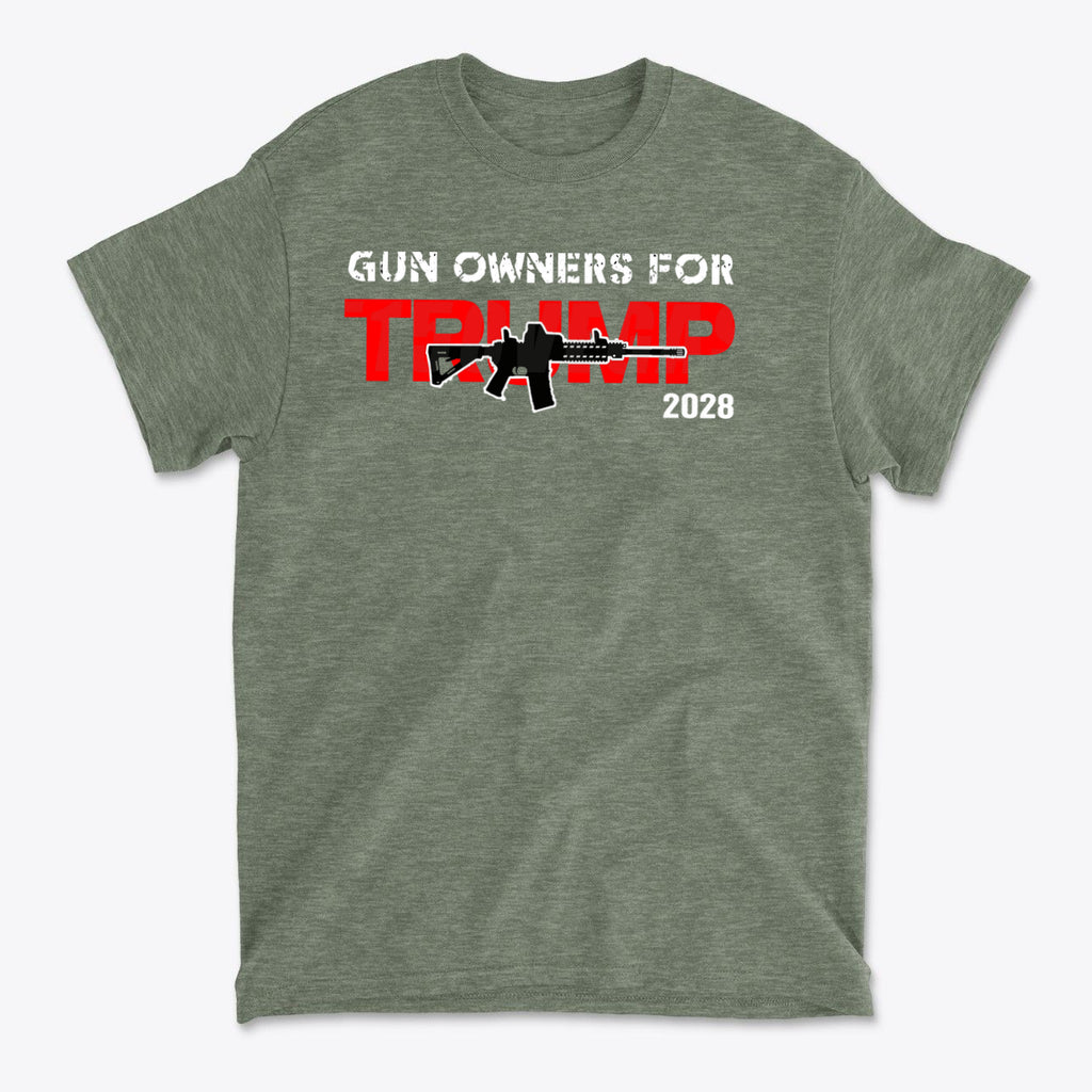 Gun Owners For Trump 2028 Supporter Statement Shirt