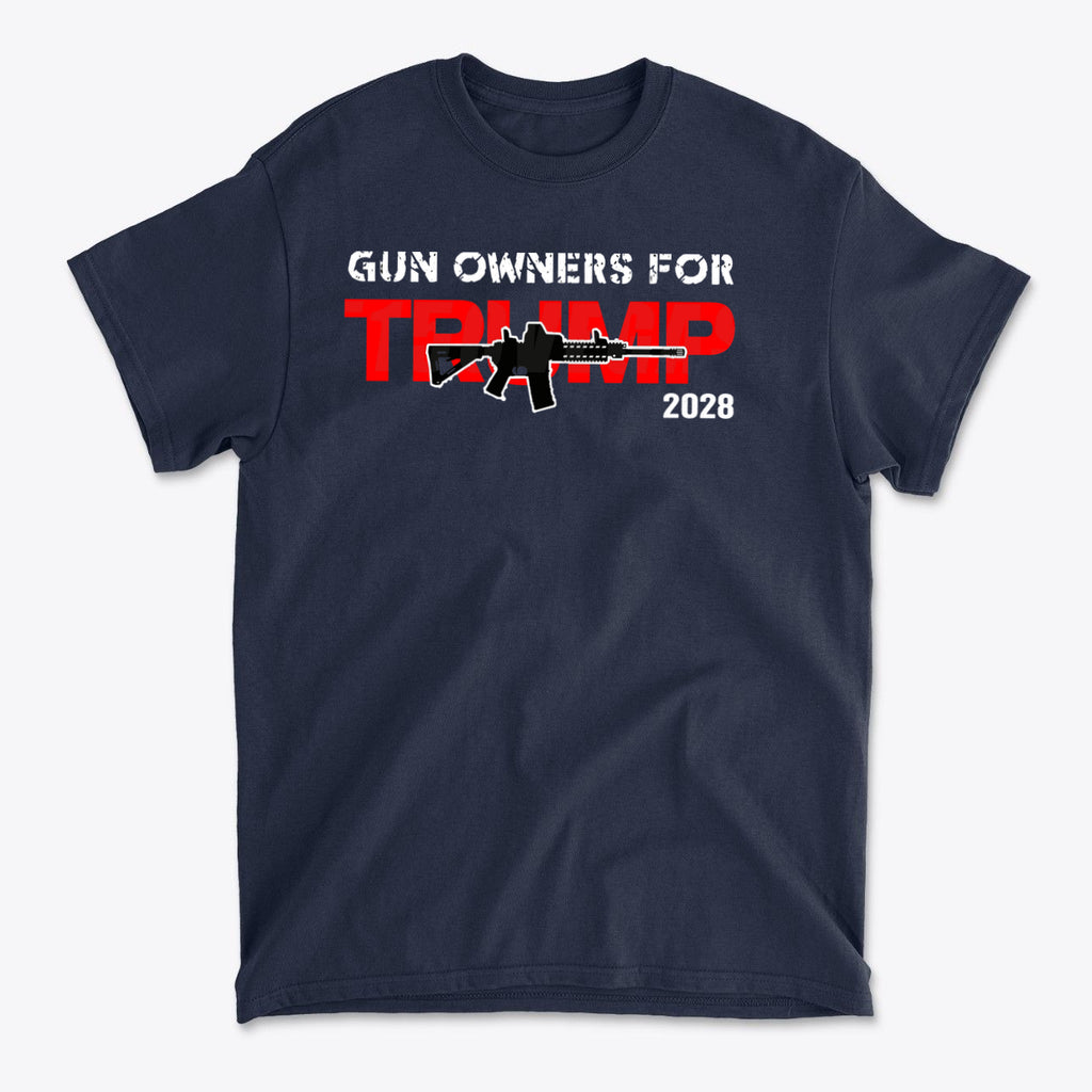 Gun Owners For Trump 2028 Supporter Statement Shirt