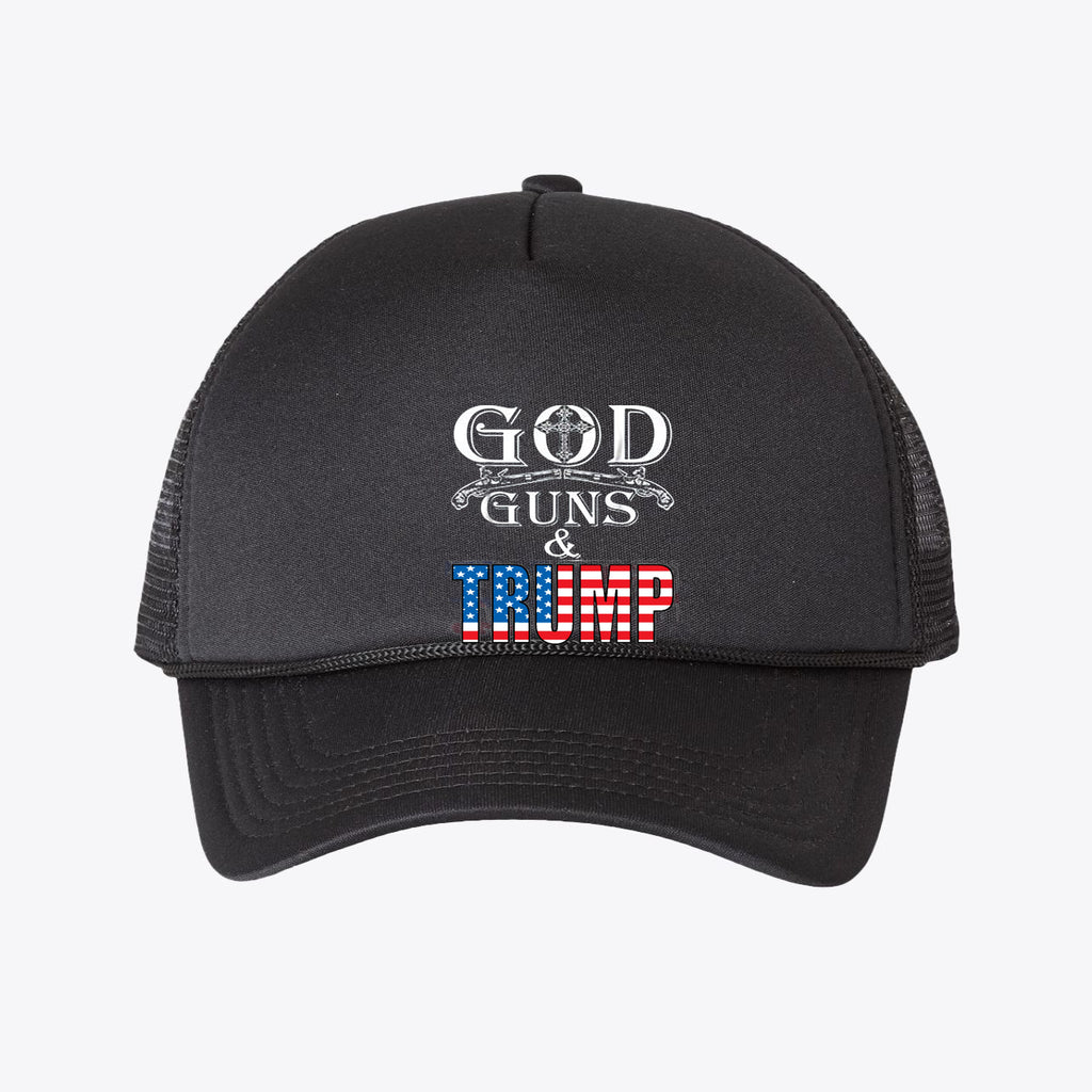 God Guns & Trump Foam Mesh-Back Trucker Cap