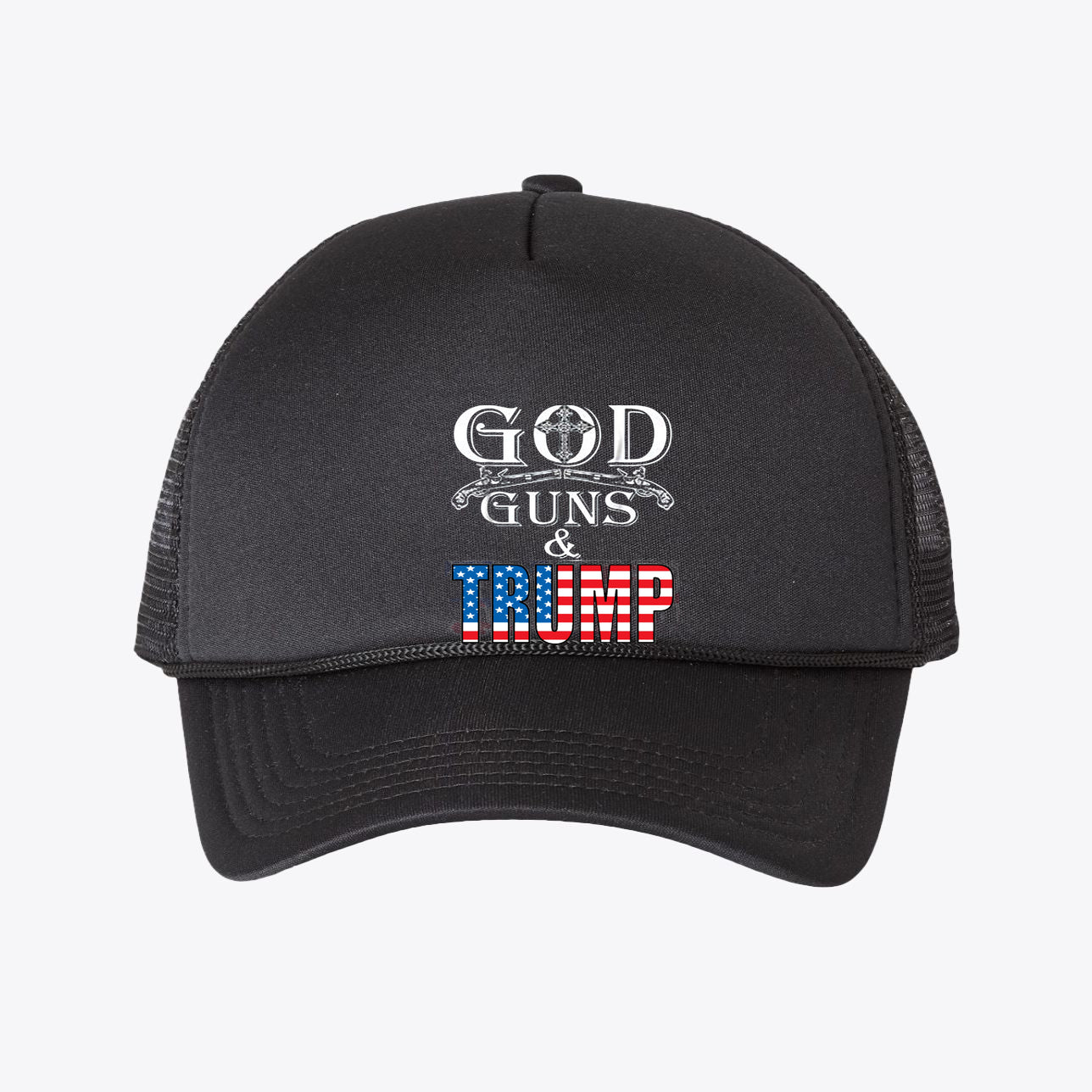 God Guns & Trump Foam Mesh-Back Trucker Cap